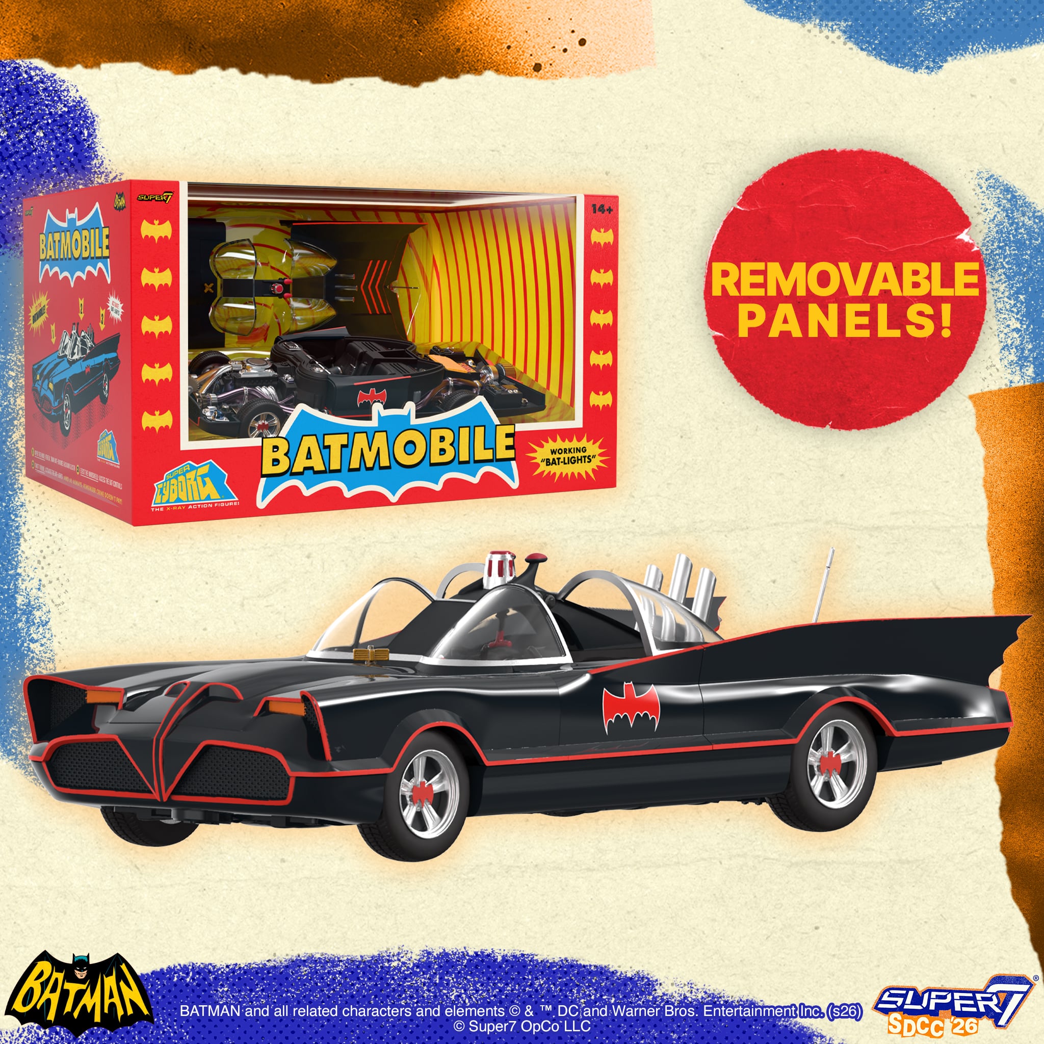 Batman Classic TV Series Super Cyborg SDCC 2026 Exclusive Batmobile Gallery Image 8
