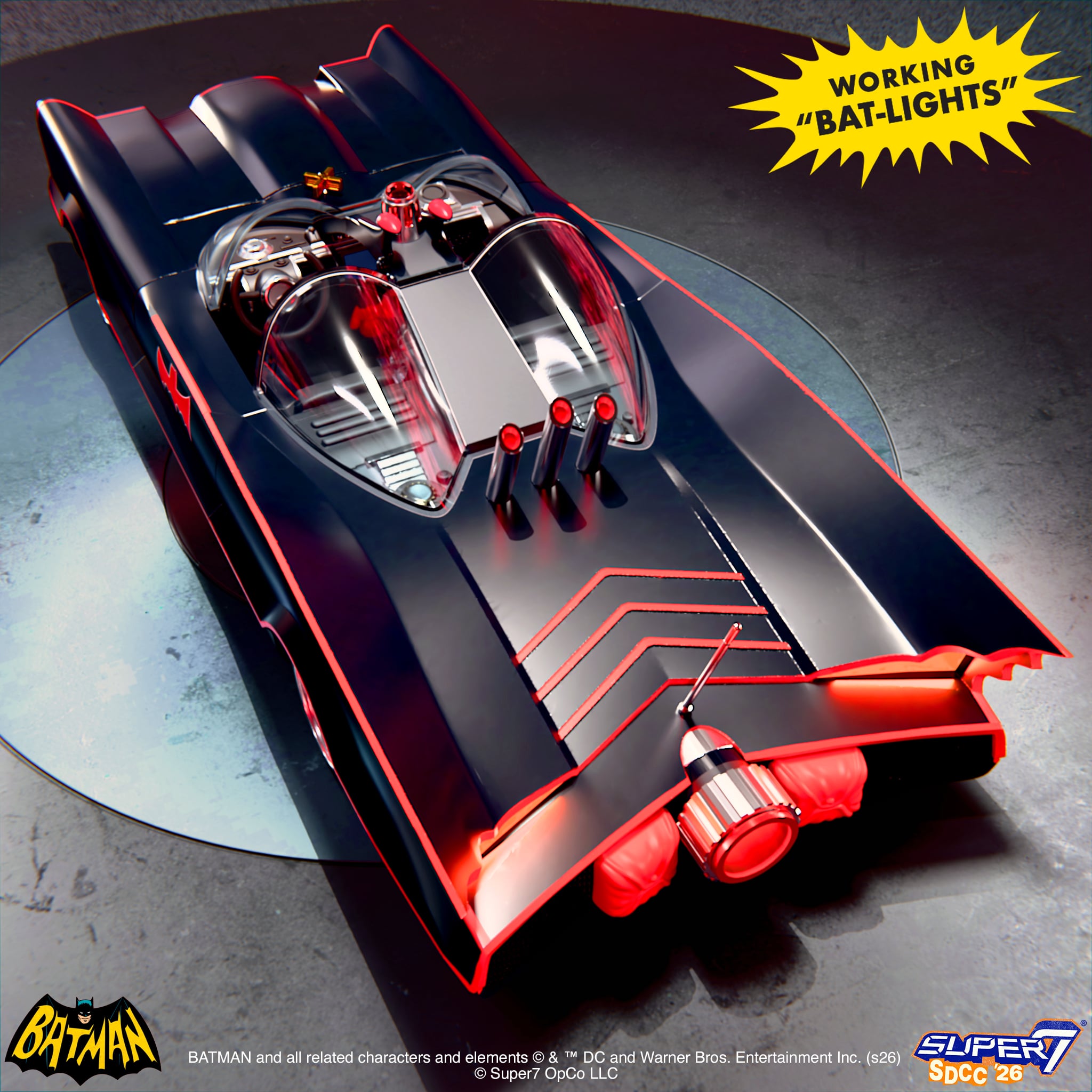 Batman Classic TV Series Super Cyborg SDCC 2026 Exclusive Batmobile Gallery Image 4