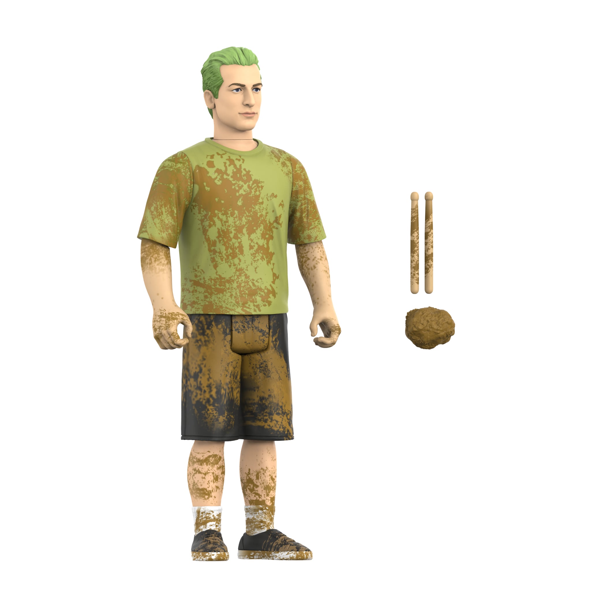 Green Day ReAction Tre Cool (Mud Fight) Action Figure Gallery Image 4