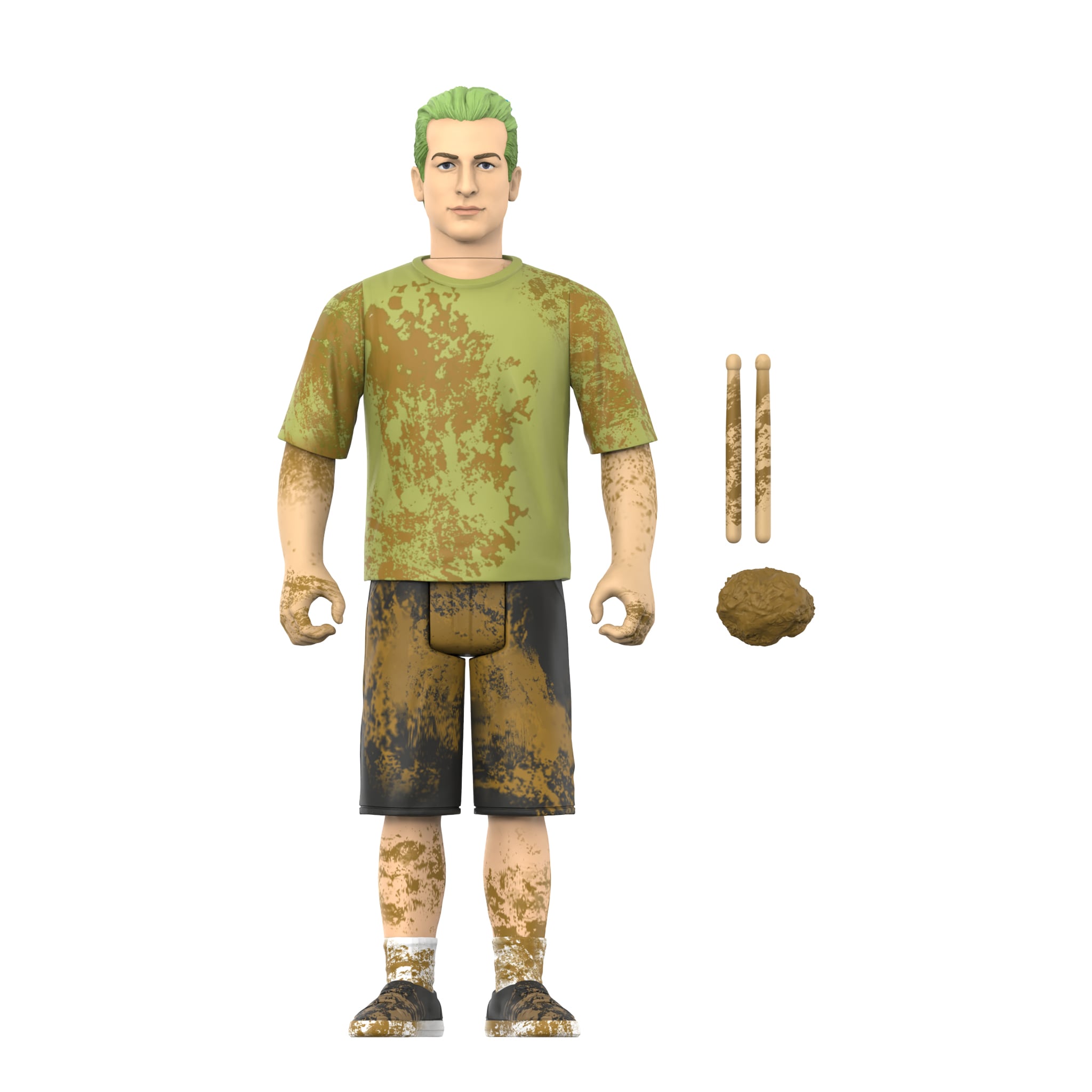 Green Day ReAction Tre Cool (Mud Fight) Action Figure Gallery Image 3