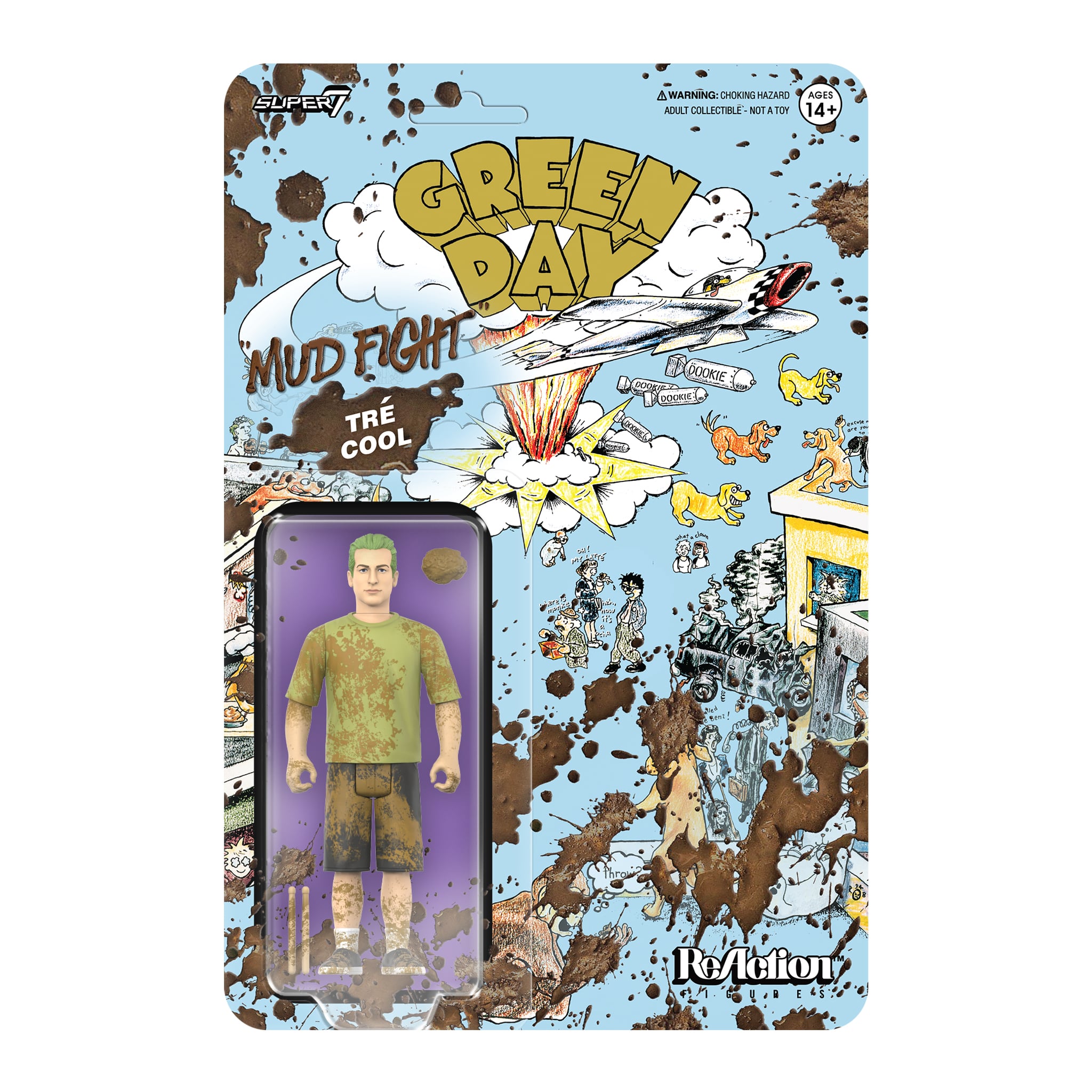 Green Day ReAction Tre Cool (Mud Fight) Action Figure Gallery Image 5