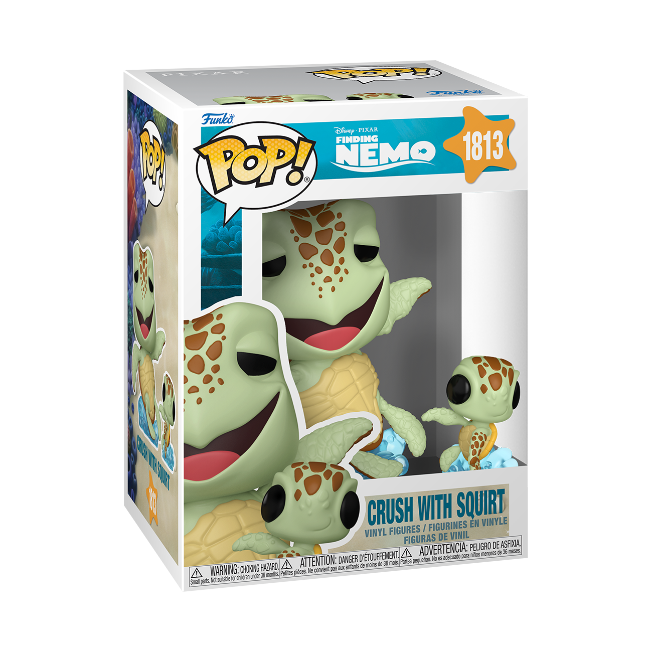 ディズニー　ニモ　スクワート　クラッシュ　首振りNemo Bobblehead Finding Nemo Pop! & Buddy #1813 Crush with Squirt