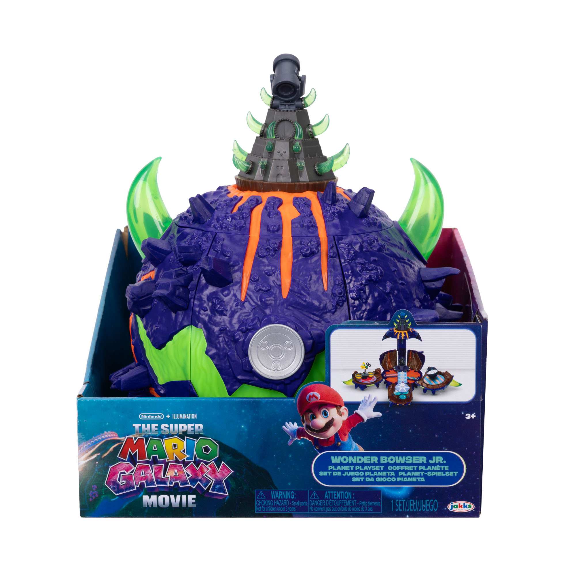 The Super Mario Galaxy Movie Deluxe Wonder Bowser Jr. Planet Playset Gallery Image 14