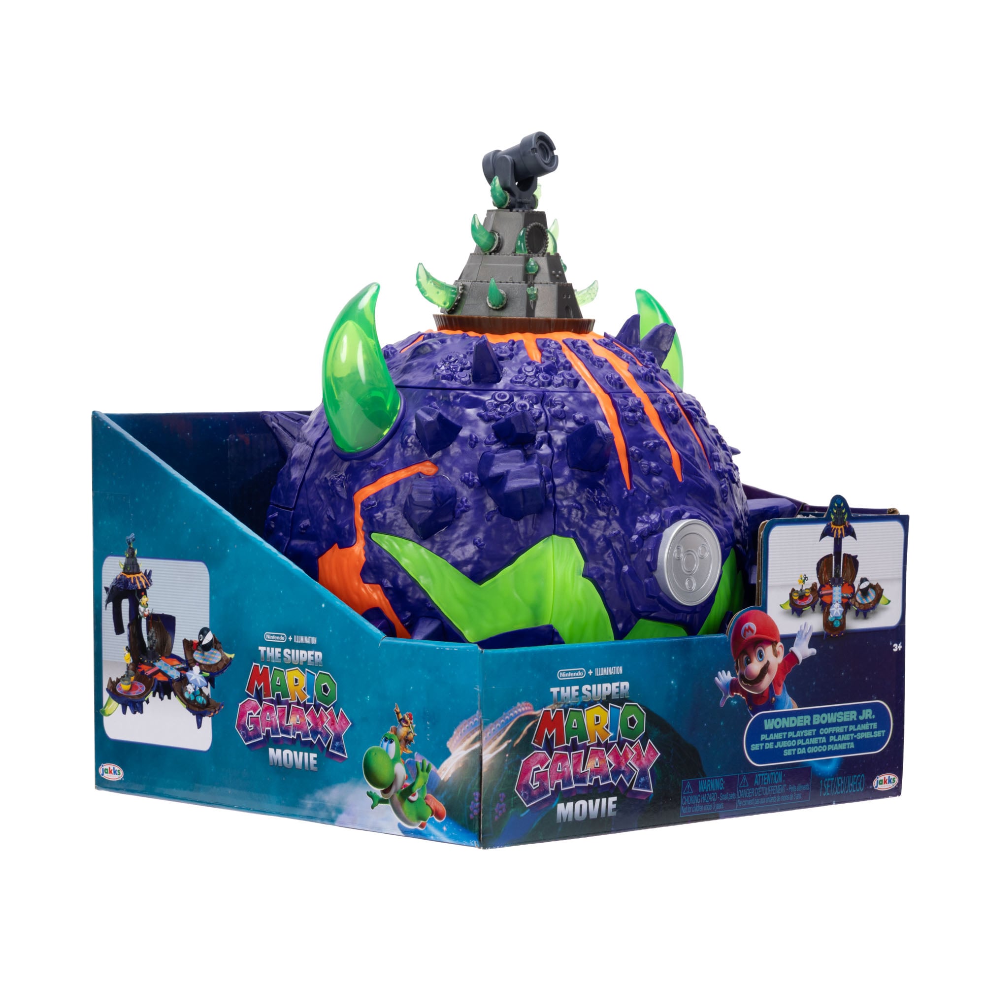 The Super Mario Galaxy Movie Deluxe Wonder Bowser Jr. Planet Playset Gallery Image 16