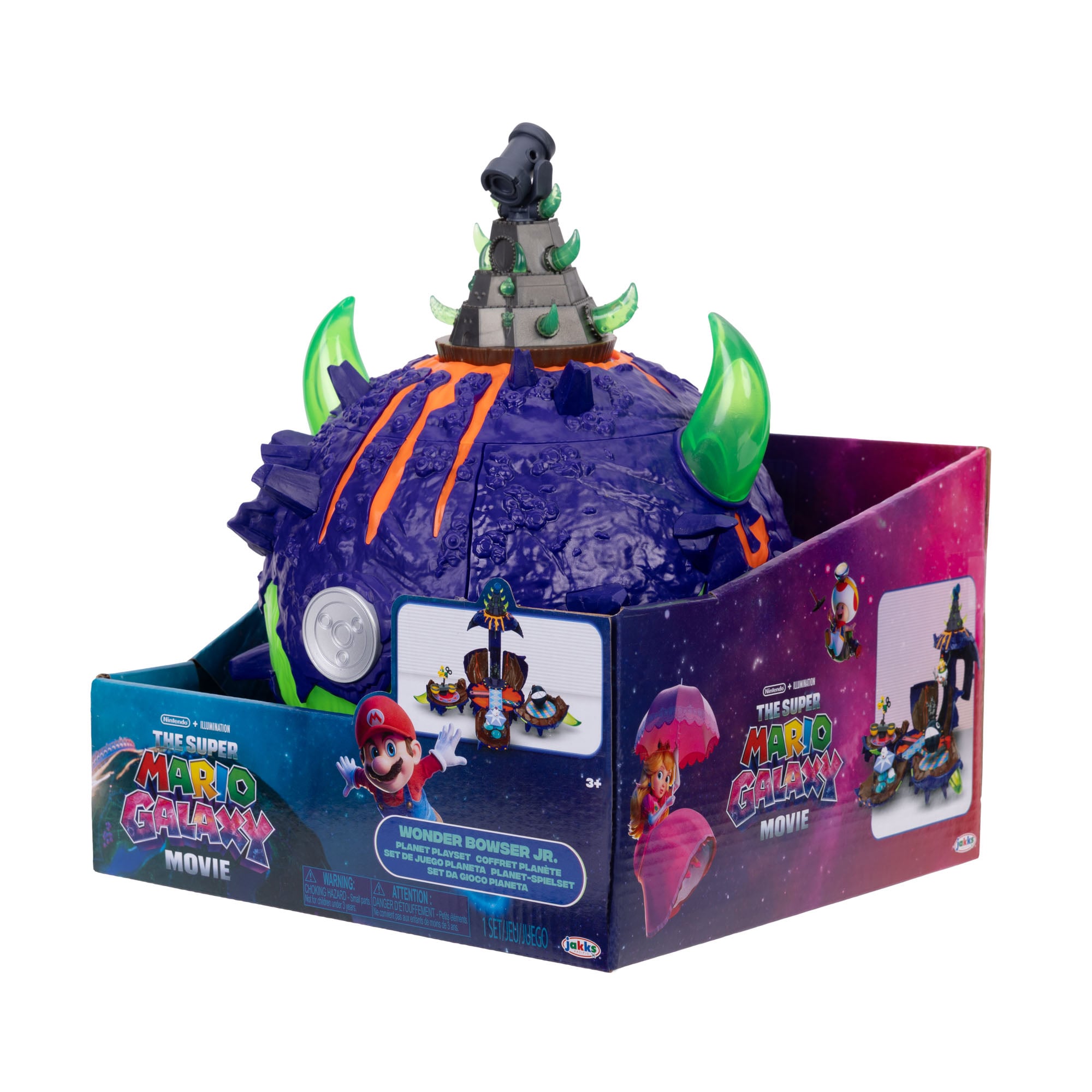 The Super Mario Galaxy Movie Deluxe Wonder Bowser Jr. Planet Playset Gallery Image 15