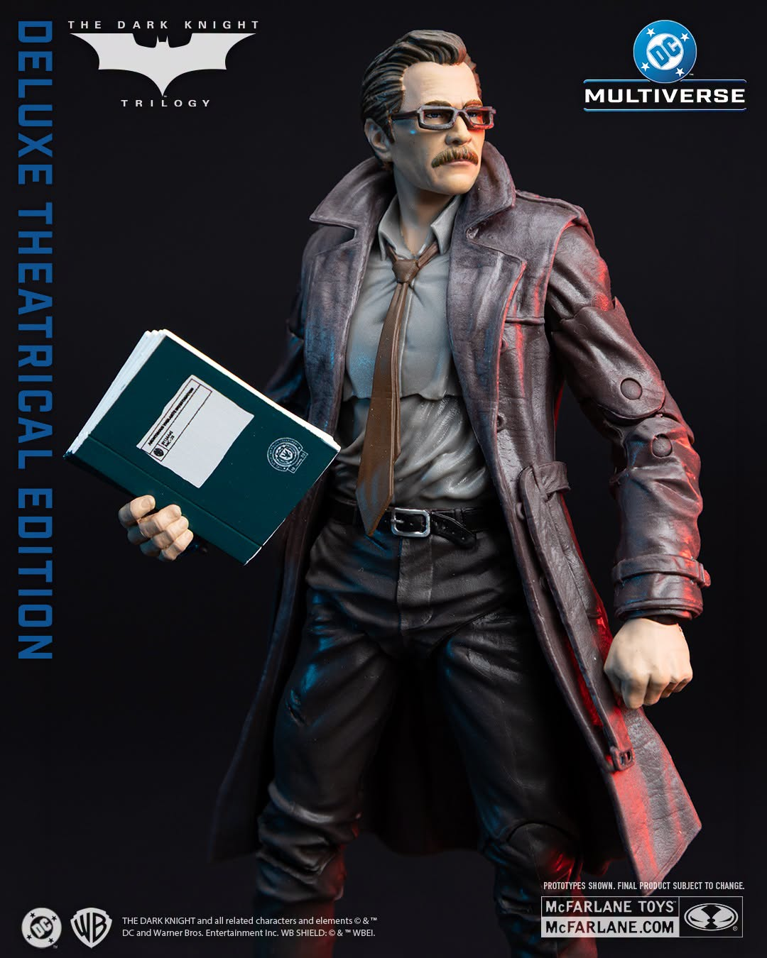 The Dark Knight (2008) DC Multiverse Commissioner James Gordon (Deluxe Theatrical Edition) Action Figure Gallery Image 4