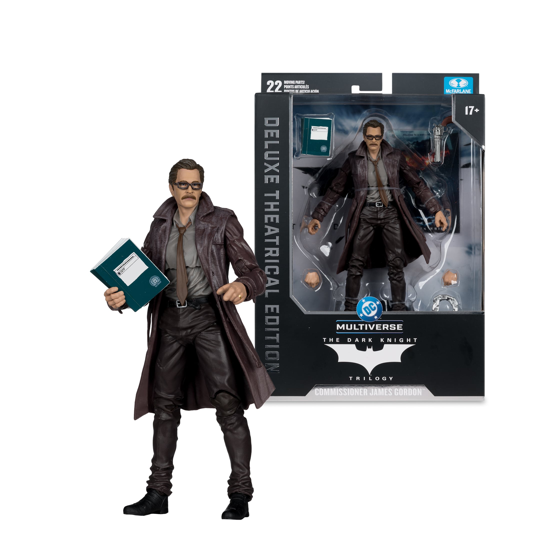 The Dark Knight (2008) DC Multiverse Commissioner James Gordon (Deluxe Theatrical Edition) Action Figure Gallery Image 11
