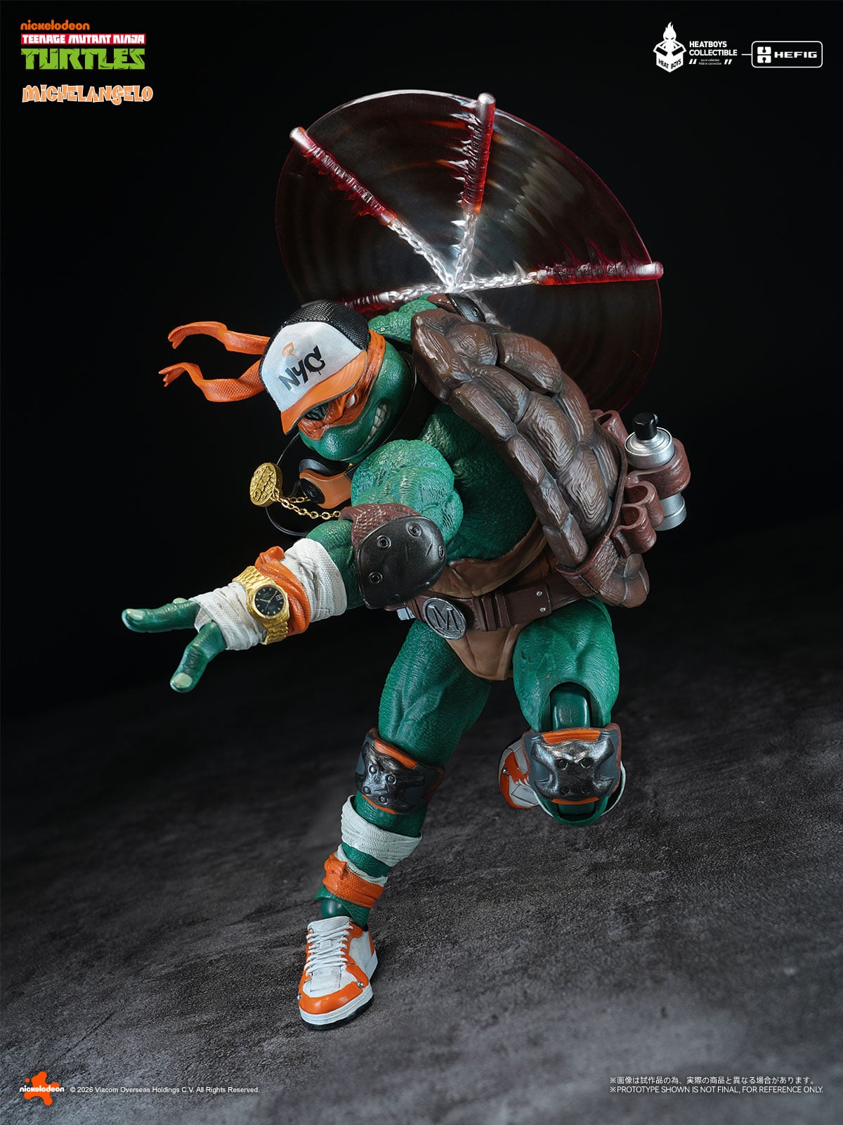 Teenage Mutant Ninja Turtles HB0105 HEFIG Michelangelo (Deluxe Edition) Action Figure (With Bonus) Gallery Image 11