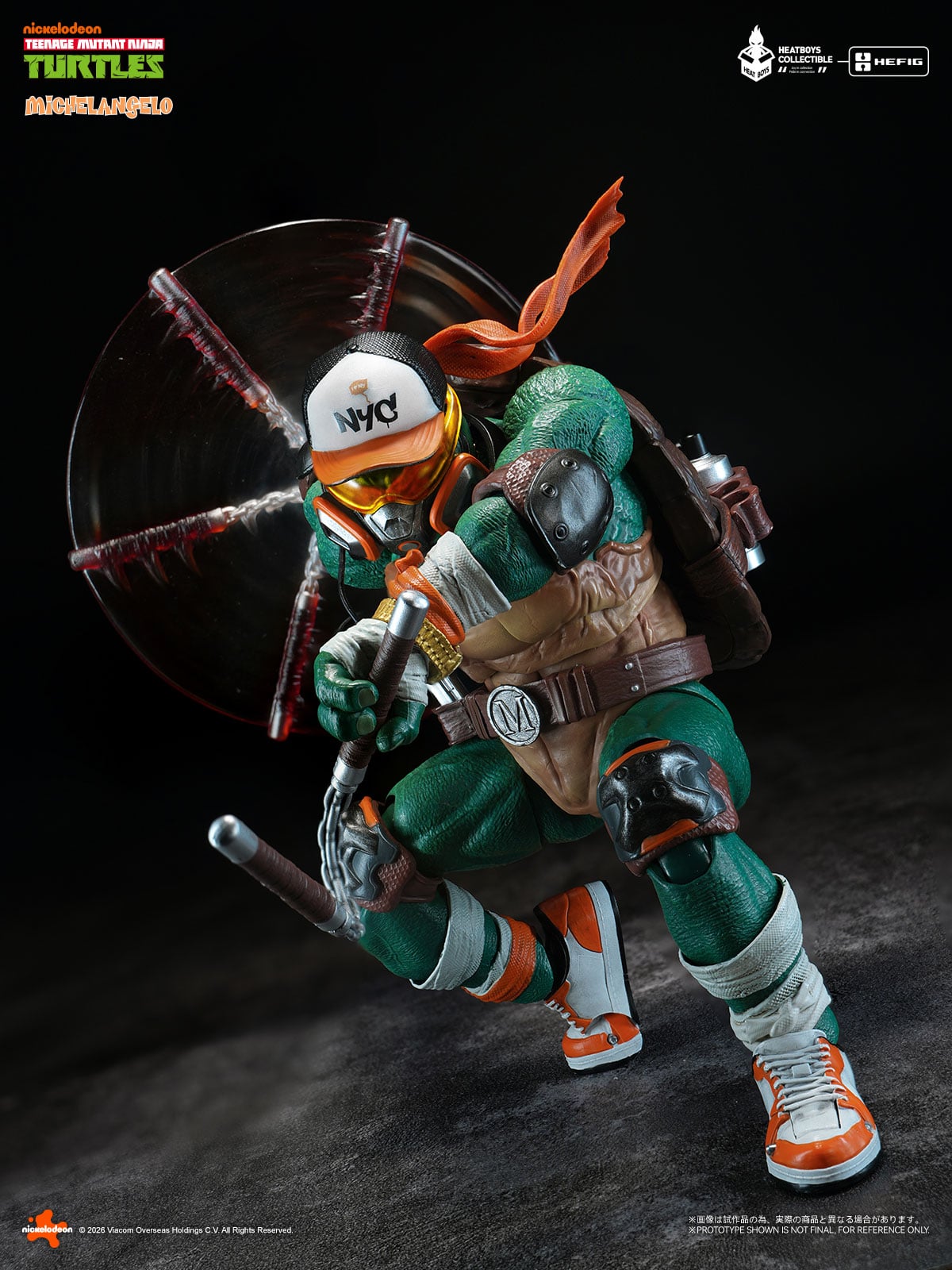 Teenage Mutant Ninja Turtles HB0105 HEFIG Michelangelo (Deluxe Edition) Action Figure (With Bonus) Gallery Image 4