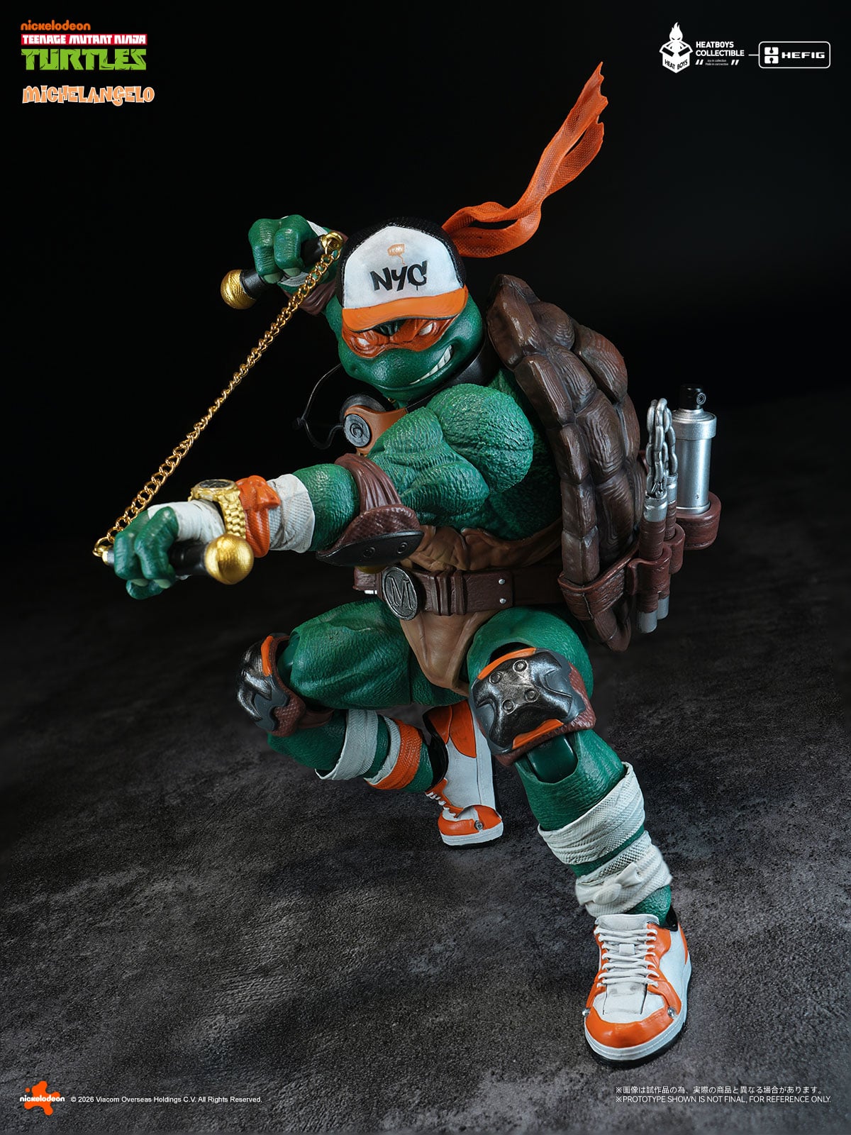 Teenage Mutant Ninja Turtles HB0105 HEFIG Michelangelo (Deluxe Edition) Action Figure (With Bonus) Gallery Image 10
