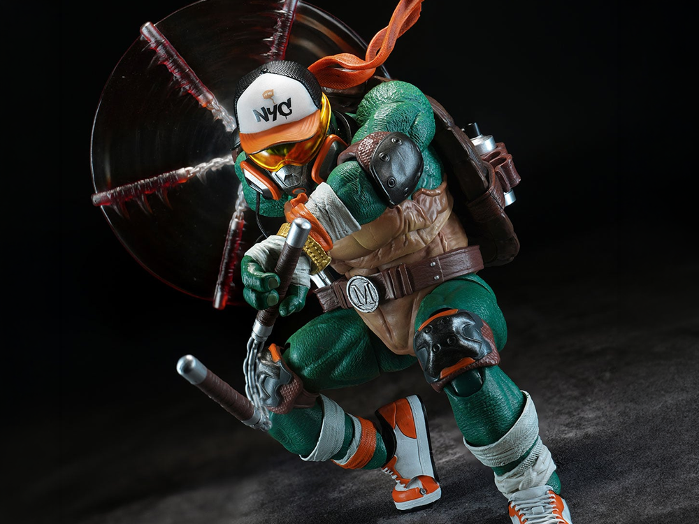 Teenage Mutant Ninja Turtles HB0105 HEFIG Michelangelo (Deluxe Edition) Action Figure (With Bonus) Gallery Image 1