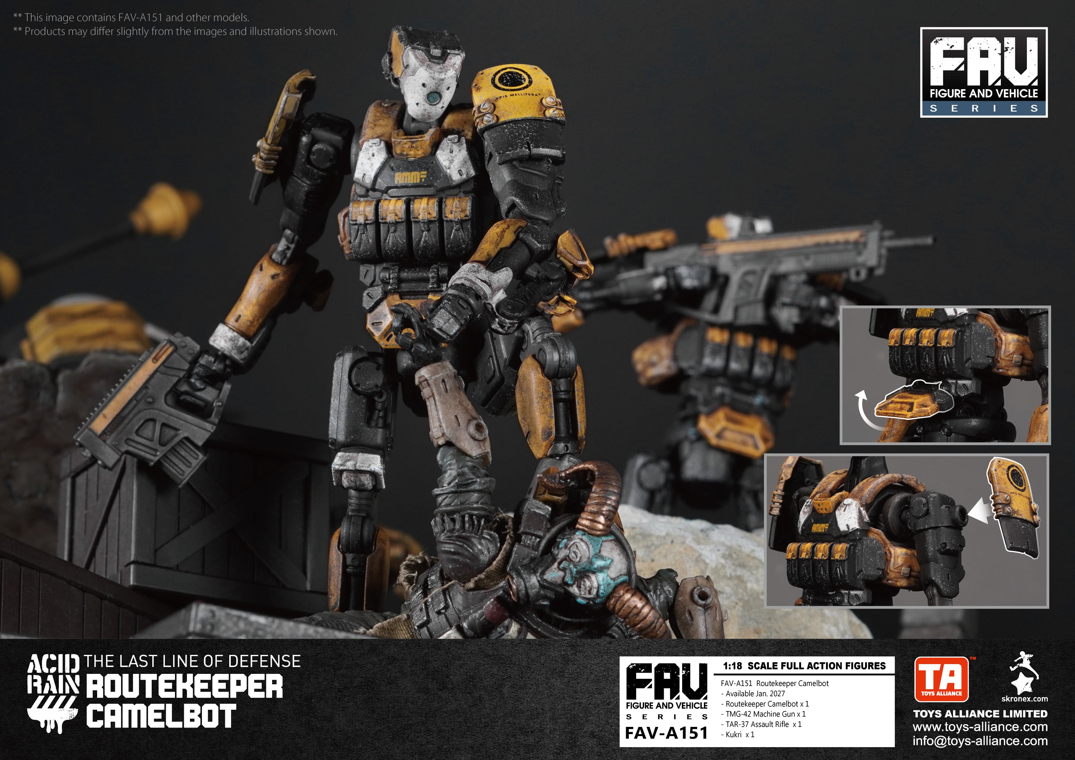 Acid Rain World FAV-A151 Routekeeper Camelbot 1/18 Scale Action Figure