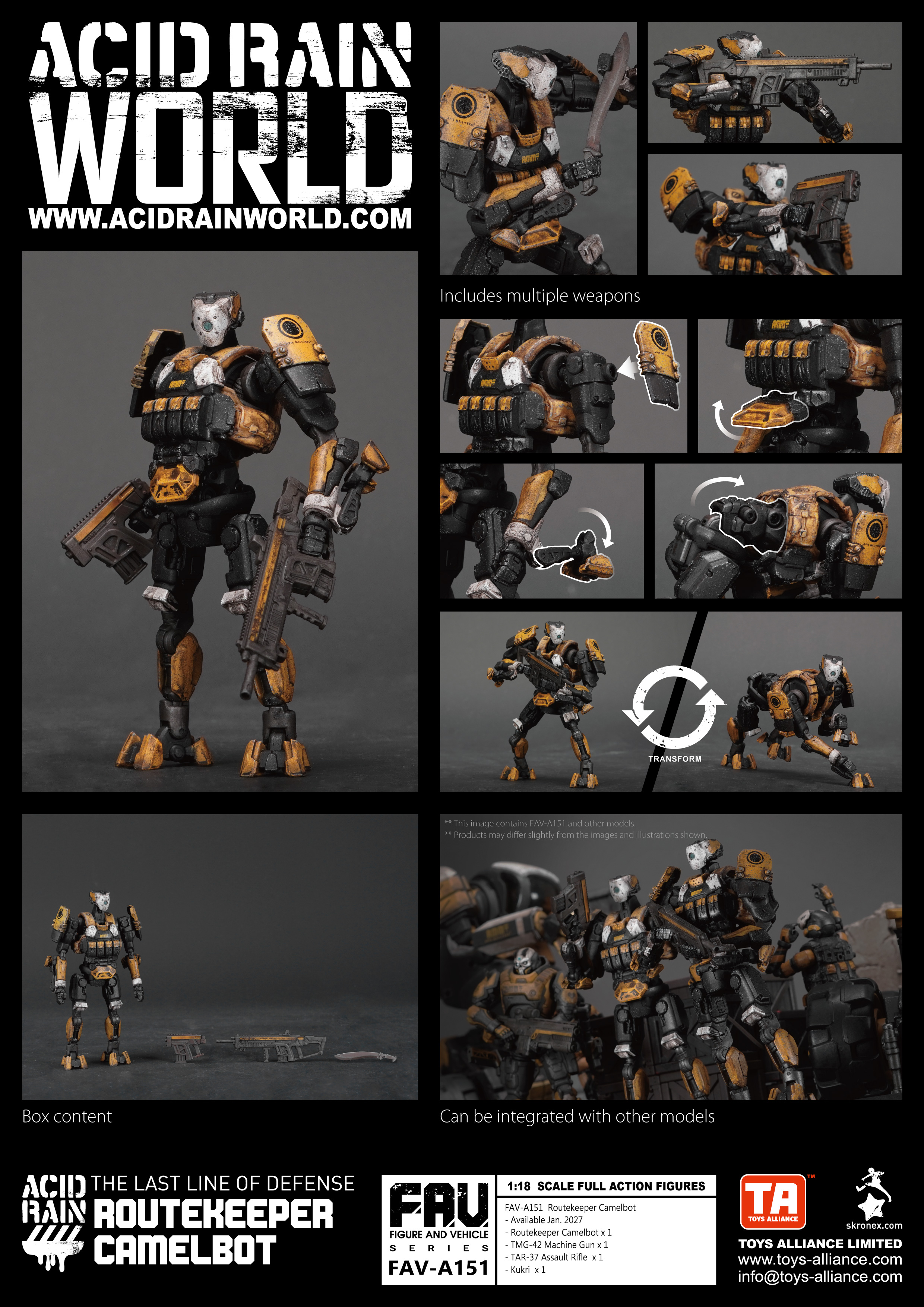 Acid Rain World FAV-A151 Routekeeper Camelbot 1/18 Scale Action Figure
