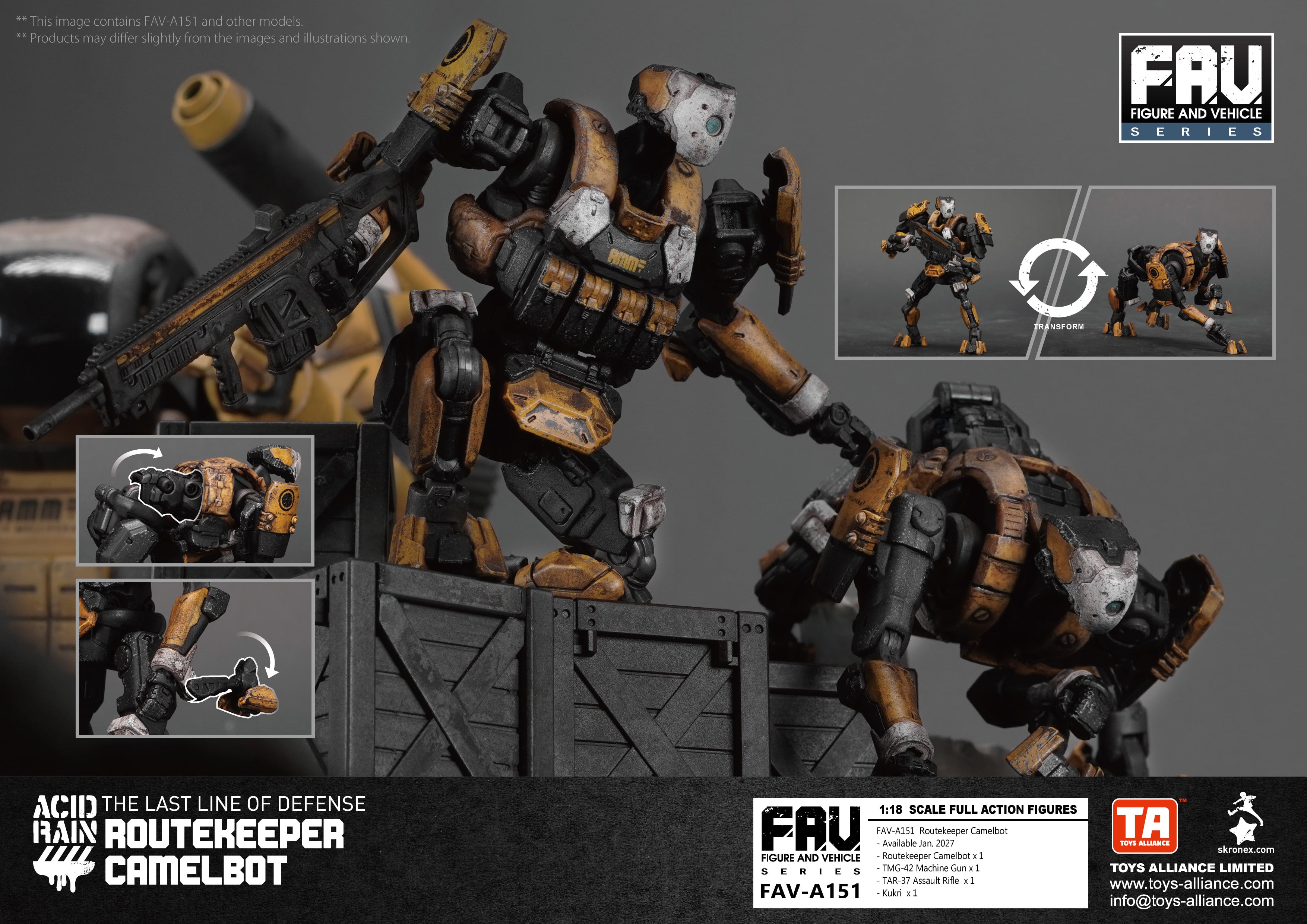 Acid Rain World FAV-A151 Routekeeper Camelbot 1/18 Scale Action Figure