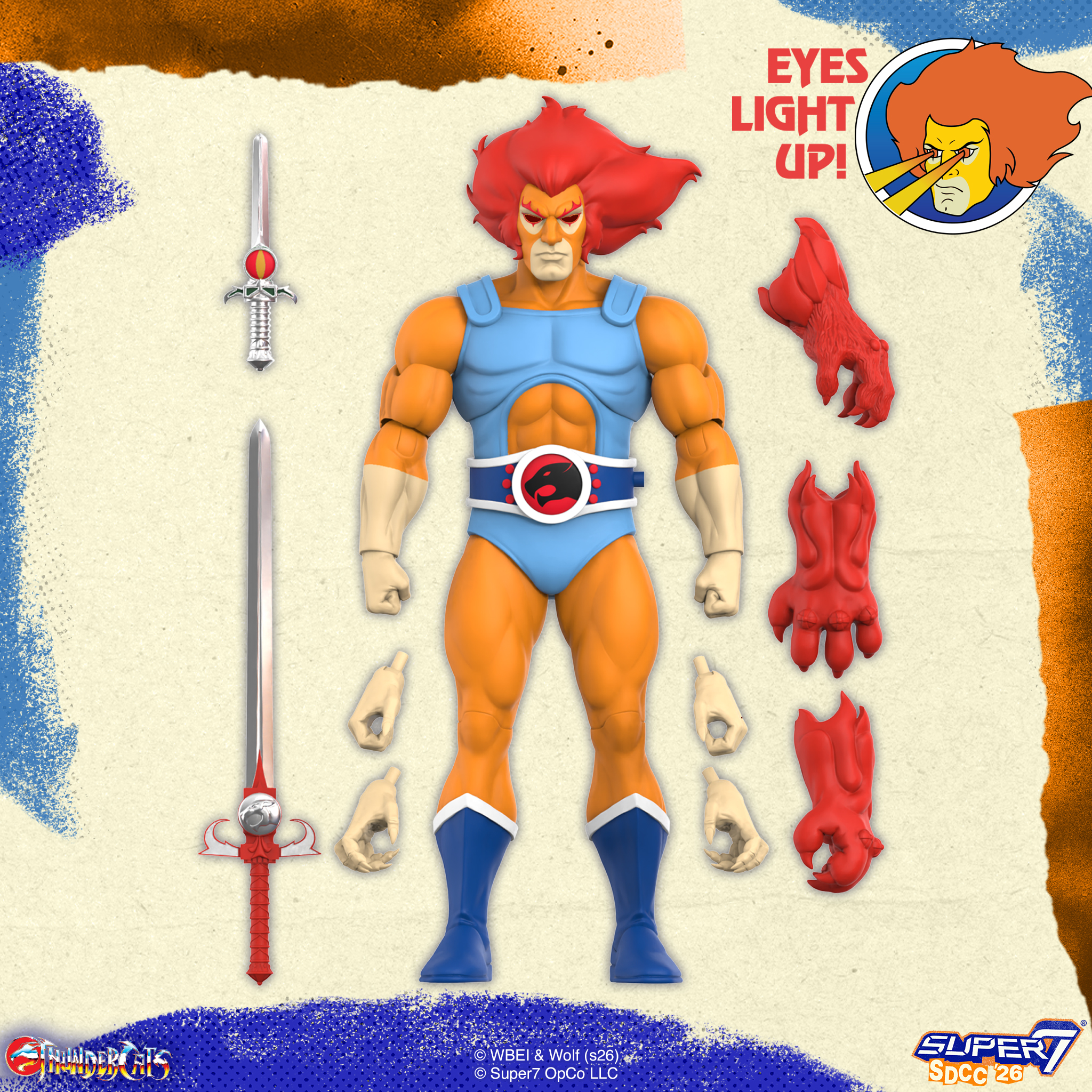 ThunderCats ULTIMATES! Lion-O (LED Lightup) SDCC 2026 Exclusive Action Figure Gallery Image 5