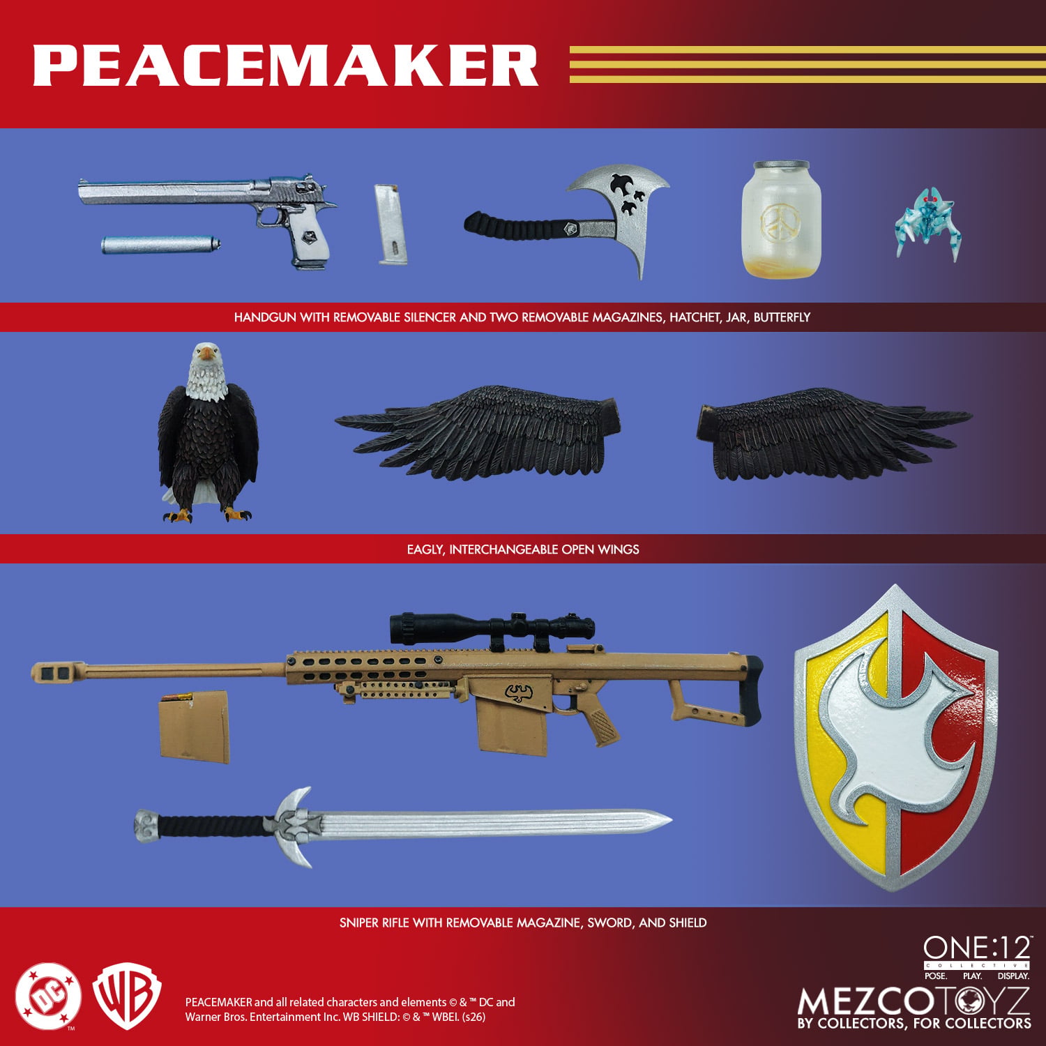 Peacemaker One:12 Collective Peacemaker Action Figure Gallery Image 15