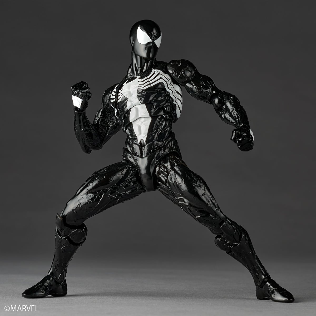 Marvel Comics Amazing Yamaguchi Revoltech NR147 Symbiote Suit Spider-Man Action Figure (Reissue) Gallery Image 4