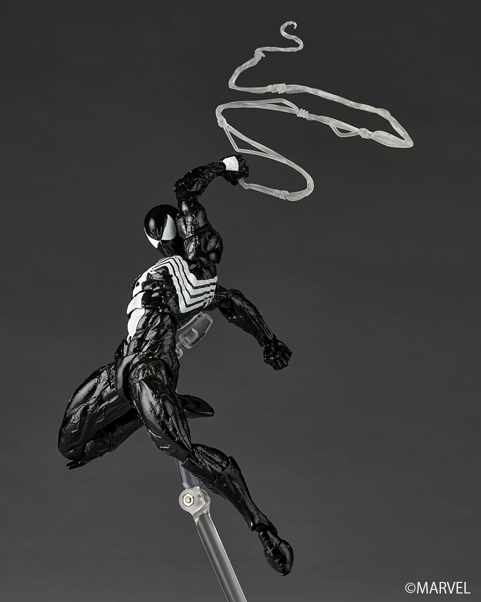 Marvel Comics Amazing Yamaguchi Revoltech NR147 Symbiote Suit Spider-Man Action Figure (Reissue) Gallery Image 6