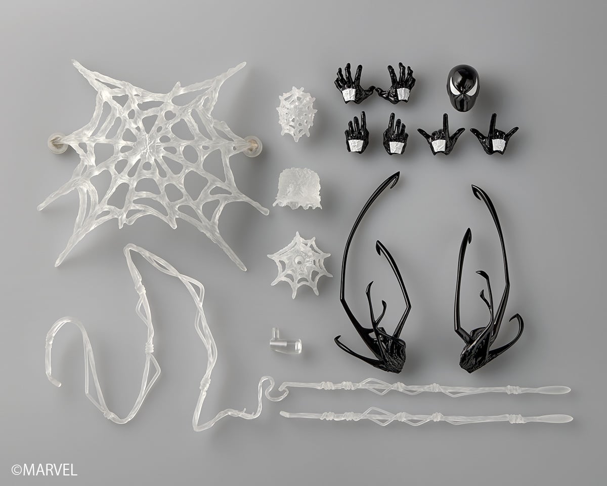 Marvel Comics Amazing Yamaguchi Revoltech NR147 Symbiote Suit Spider-Man Action Figure (Reissue) Gallery Image 11