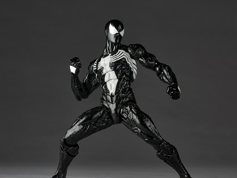Marvel Comics Amazing Yamaguchi Revoltech NR147 Symbiote Suit Spider-Man Action Figure (Reissue) Gallery Image 1