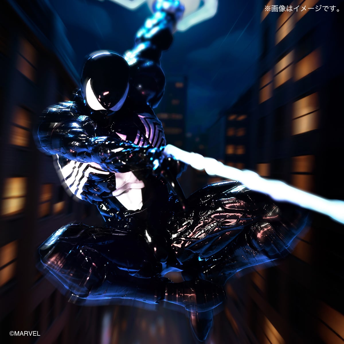 Marvel Comics Amazing Yamaguchi Revoltech NR147 Symbiote Suit Spider-Man Action Figure (Reissue) Gallery Image 15