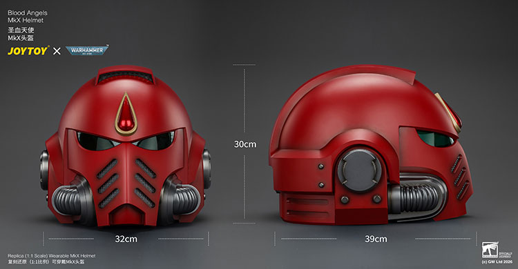 Warhammer 40,000 Blood Angels Mk X 1/1 Scale Helmet Replica Gallery Image 13