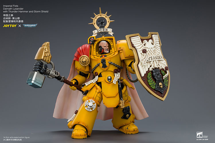 Warhammer 40,000 Imperial Fists Darnath Lysander 1/18 Scale Action Figure Gallery Image 13