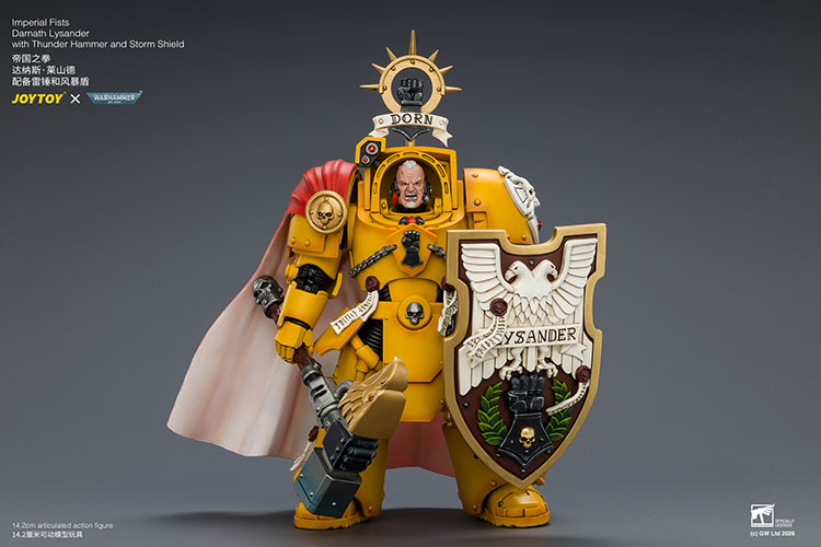 Warhammer 40,000 Imperial Fists Darnath Lysander 1/18 Scale Action Figure Gallery Image 4