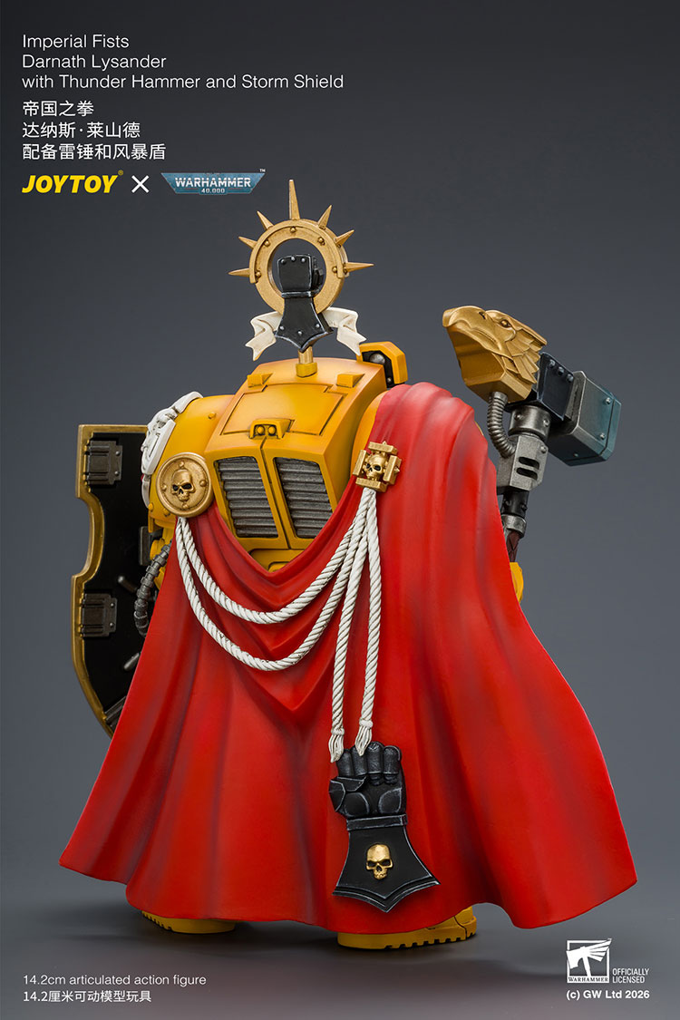 Warhammer 40,000 Imperial Fists Darnath Lysander 1/18 Scale Action Figure Gallery Image 6