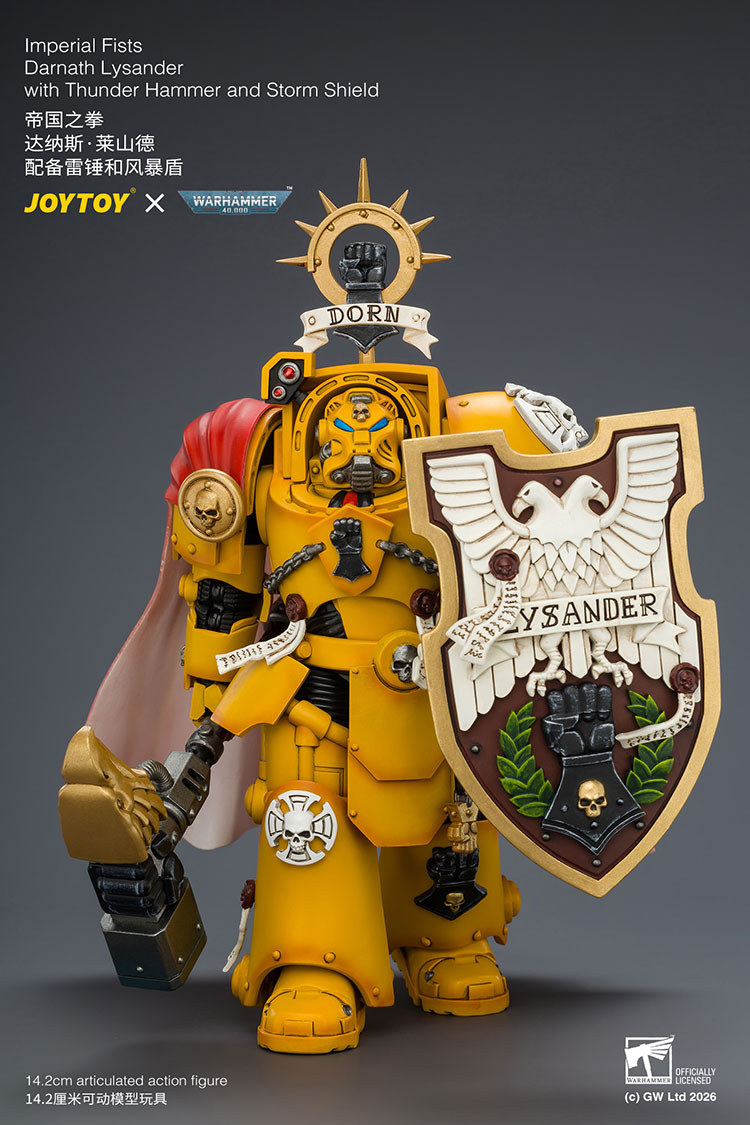 Warhammer 40,000 Imperial Fists Darnath Lysander 1/18 Scale Action Figure Gallery Image 12