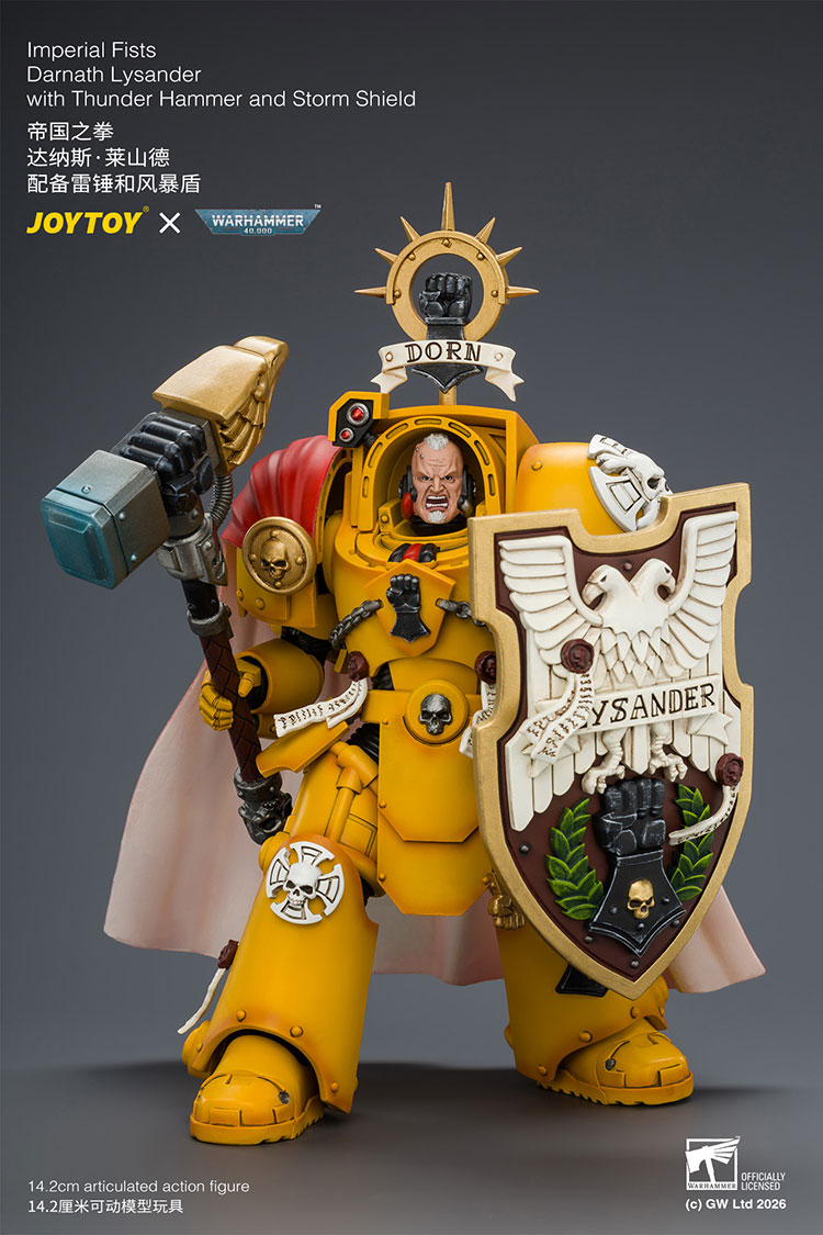 Warhammer 40,000 Imperial Fists Darnath Lysander 1/18 Scale Action Figure Gallery Image 11