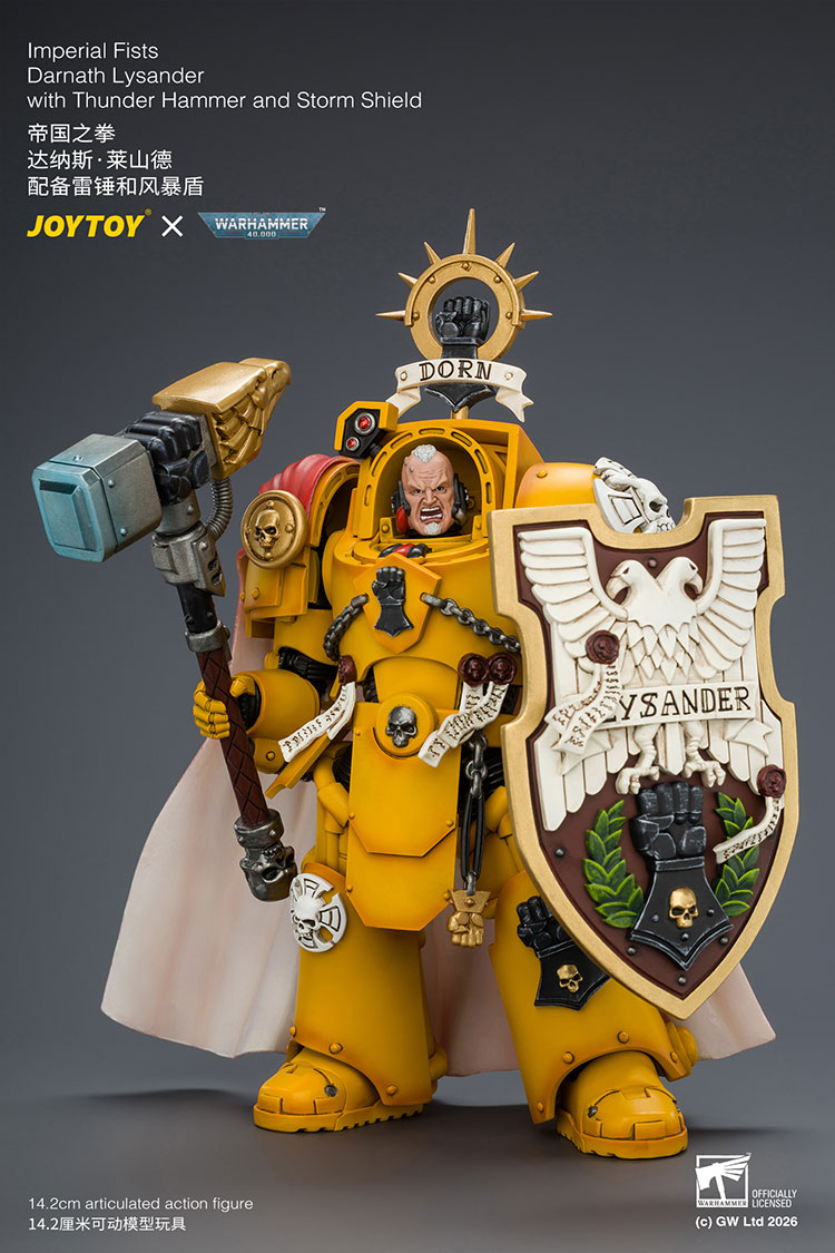 Warhammer 40,000 Imperial Fists Darnath Lysander 1/18 Scale Action Figure Gallery Image 5