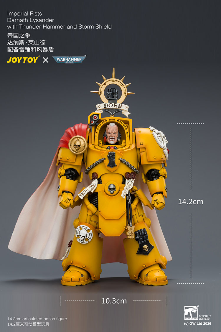 Warhammer 40,000 Imperial Fists Darnath Lysander 1/18 Scale Action Figure Gallery Image 14