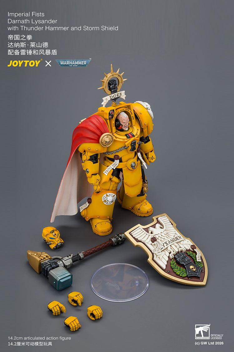 Warhammer 40,000 Imperial Fists Darnath Lysander 1/18 Scale Action Figure Gallery Image 15