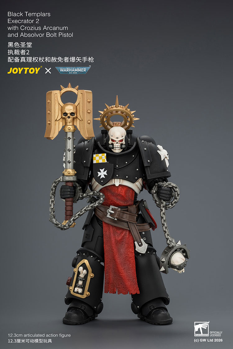Warhammer 40,000 Black Templars Execrator 2 1/18 Scale Action Figure Gallery Image 3