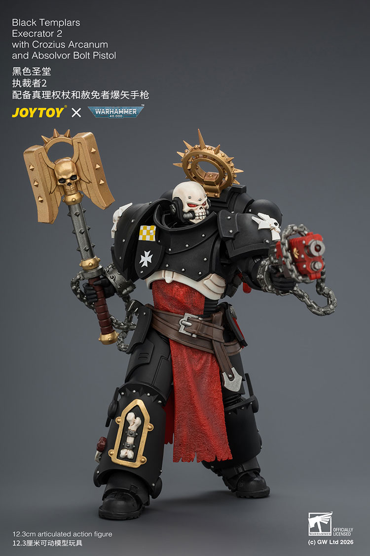 Warhammer 40,000 Black Templars Execrator 2 1/18 Scale Action Figure Gallery Image 7