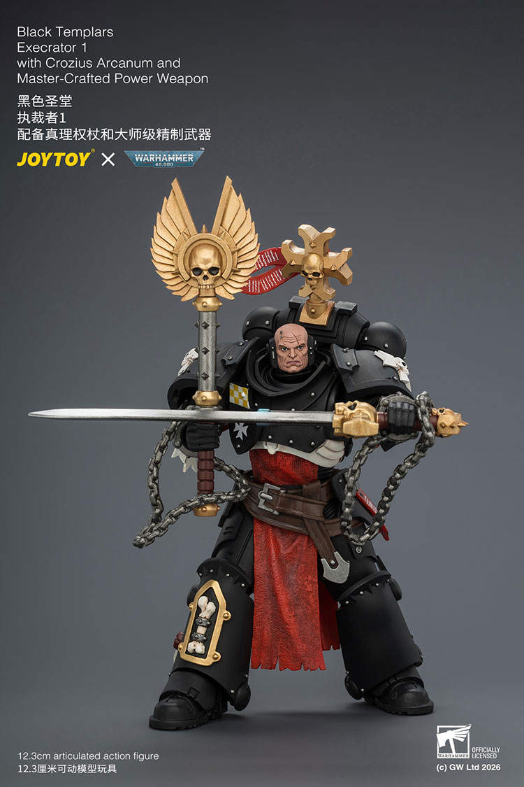 Warhammer 40,000 Black Templars Execrator 1 1/18 Scale Action Figure Gallery Image 7