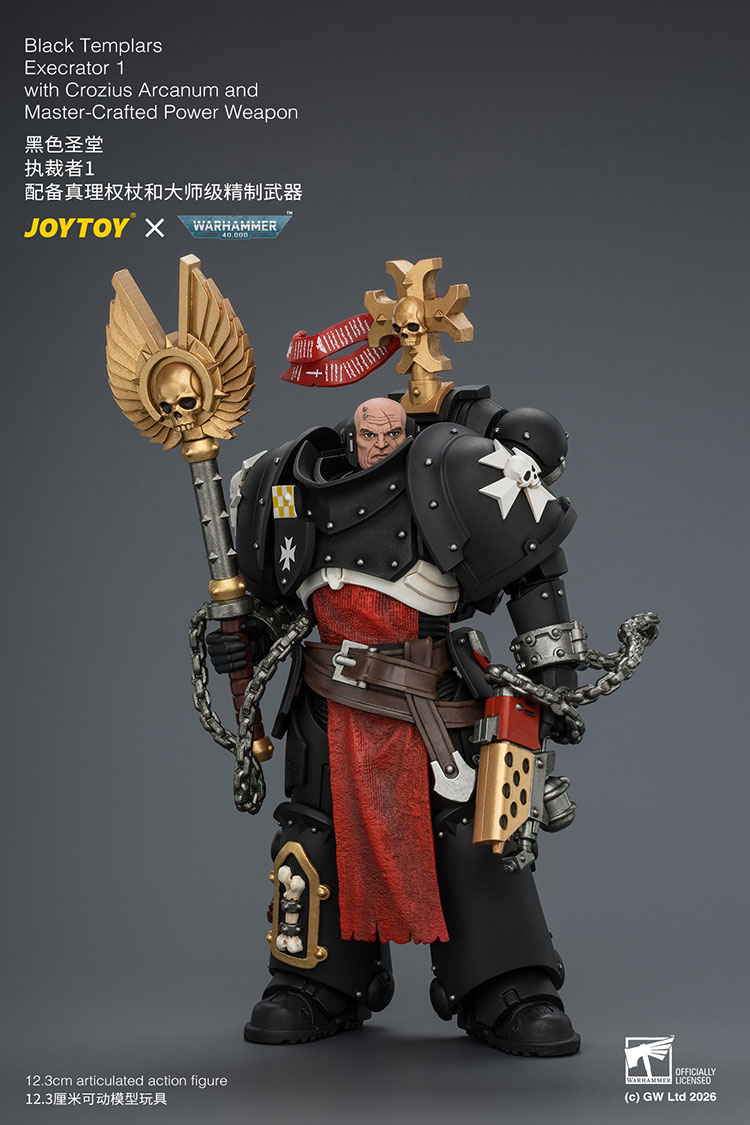 Warhammer 40,000 Black Templars Execrator 1 1/18 Scale Action Figure Gallery Image 4