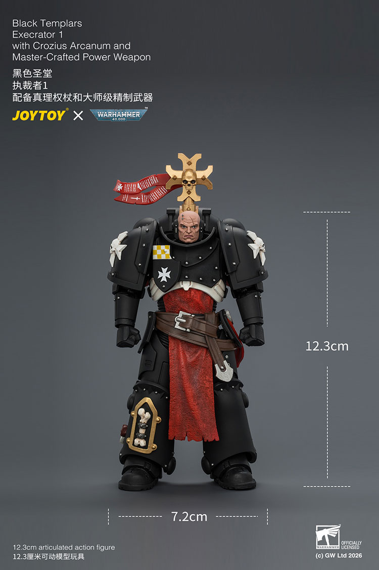 Warhammer 40,000 Black Templars Execrator 1 1/18 Scale Action Figure Gallery Image 11