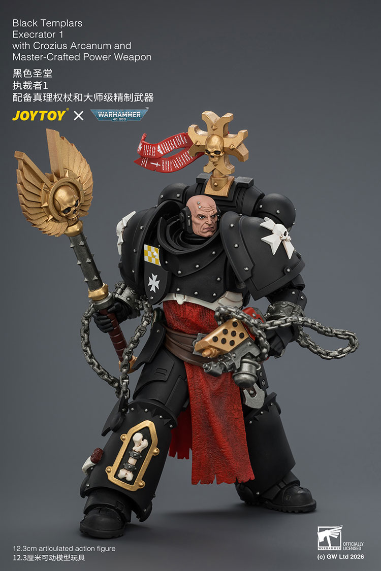 Warhammer 40,000 Black Templars Execrator 1 1/18 Scale Action Figure Gallery Image 9