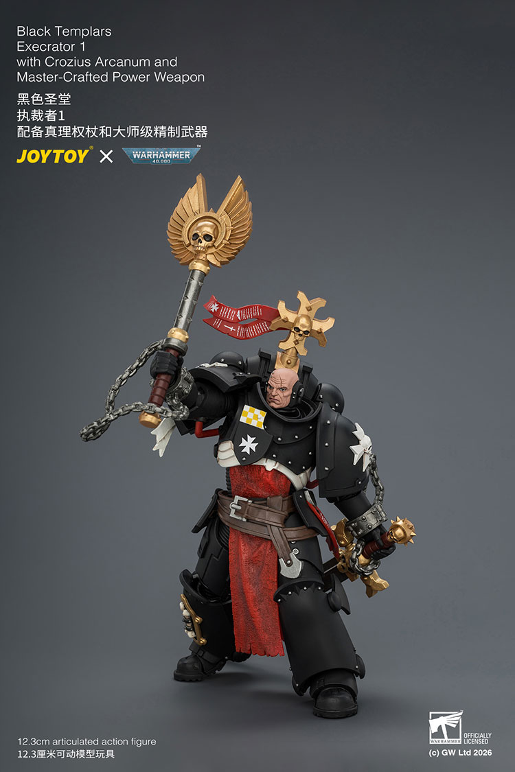 Warhammer 40,000 Black Templars Execrator 1 1/18 Scale Action Figure Gallery Image 8