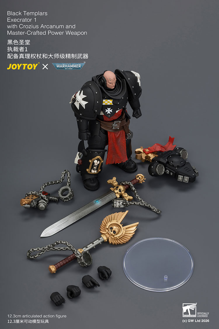 Warhammer 40,000 Black Templars Execrator 1 1/18 Scale Action Figure Gallery Image 12