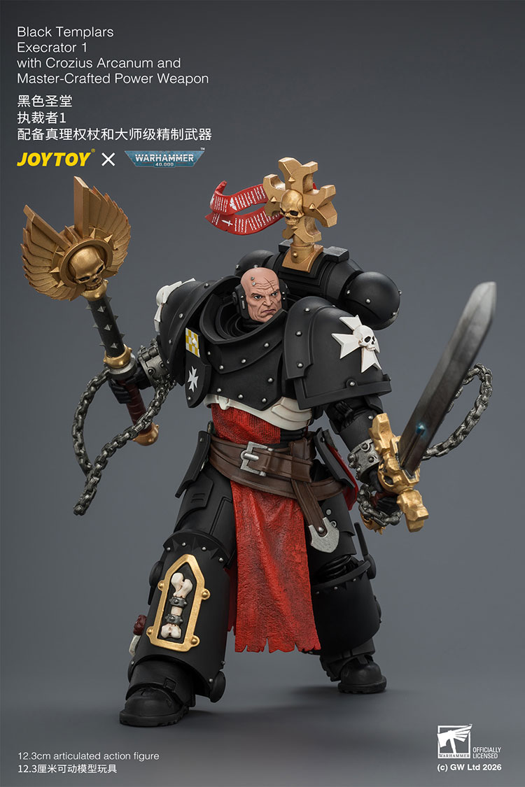 Warhammer 40,000 Black Templars Execrator 1 1/18 Scale Action Figure Gallery Image 6