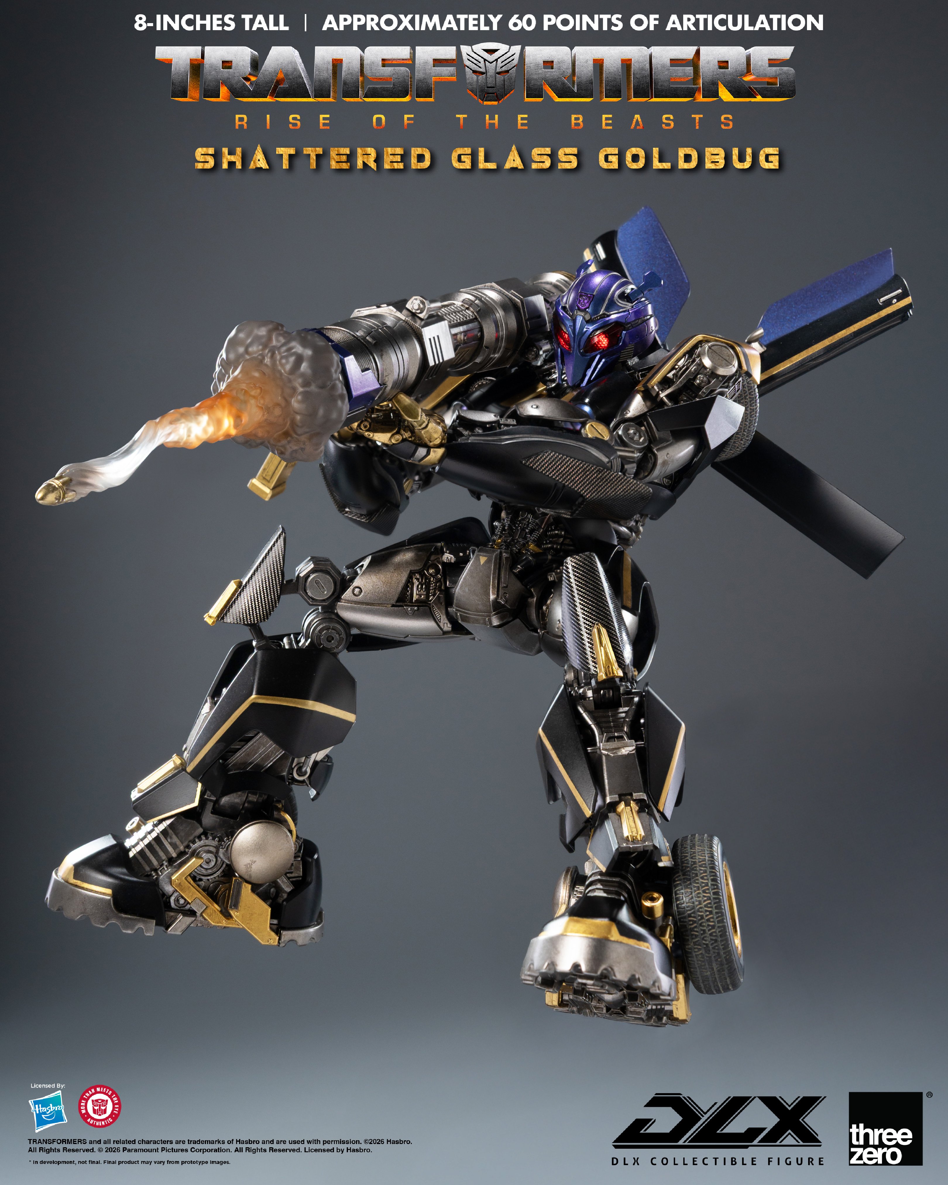 Transformers: Rise of the Beasts DLX Scale Collectible Series Shattered Glass Goldbug Exclusive Action Figure Gallery Image 11