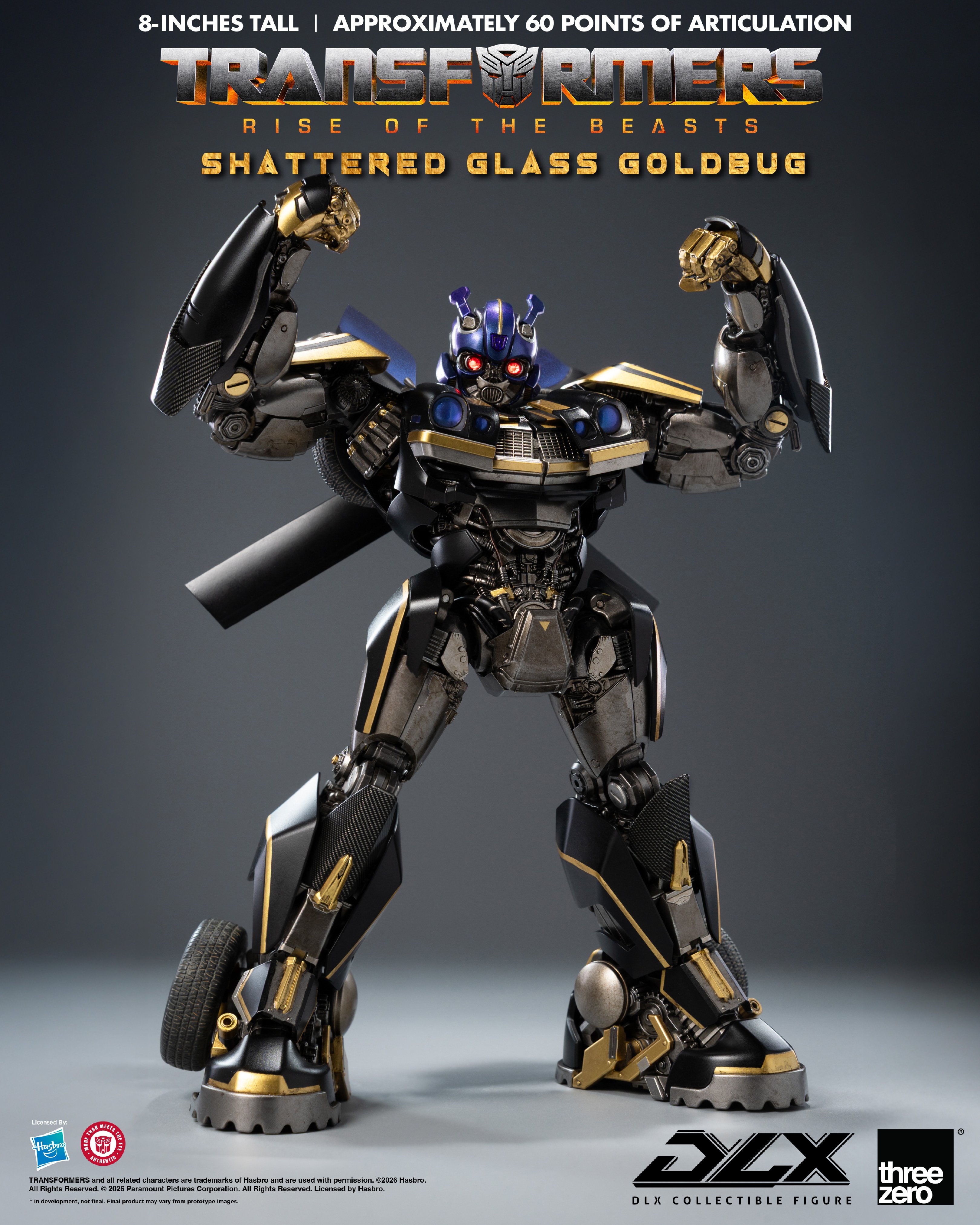 Transformers: Rise of the Beasts DLX Scale Collectible Series Shattered Glass Goldbug Exclusive Action Figure Gallery Image 5