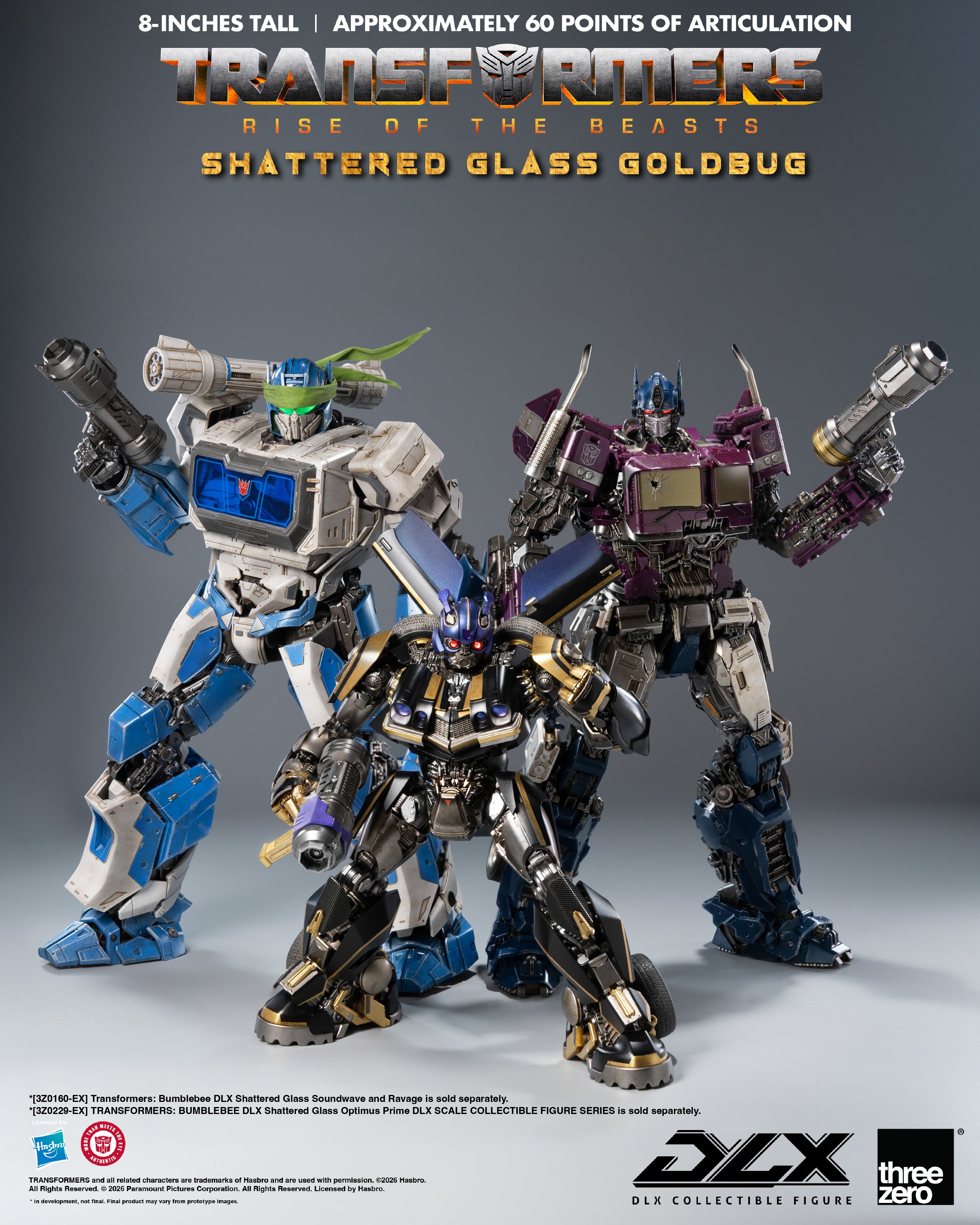 Transformers: Rise of the Beasts DLX Scale Collectible Series Shattered Glass Goldbug Exclusive Action Figure Gallery Image 17