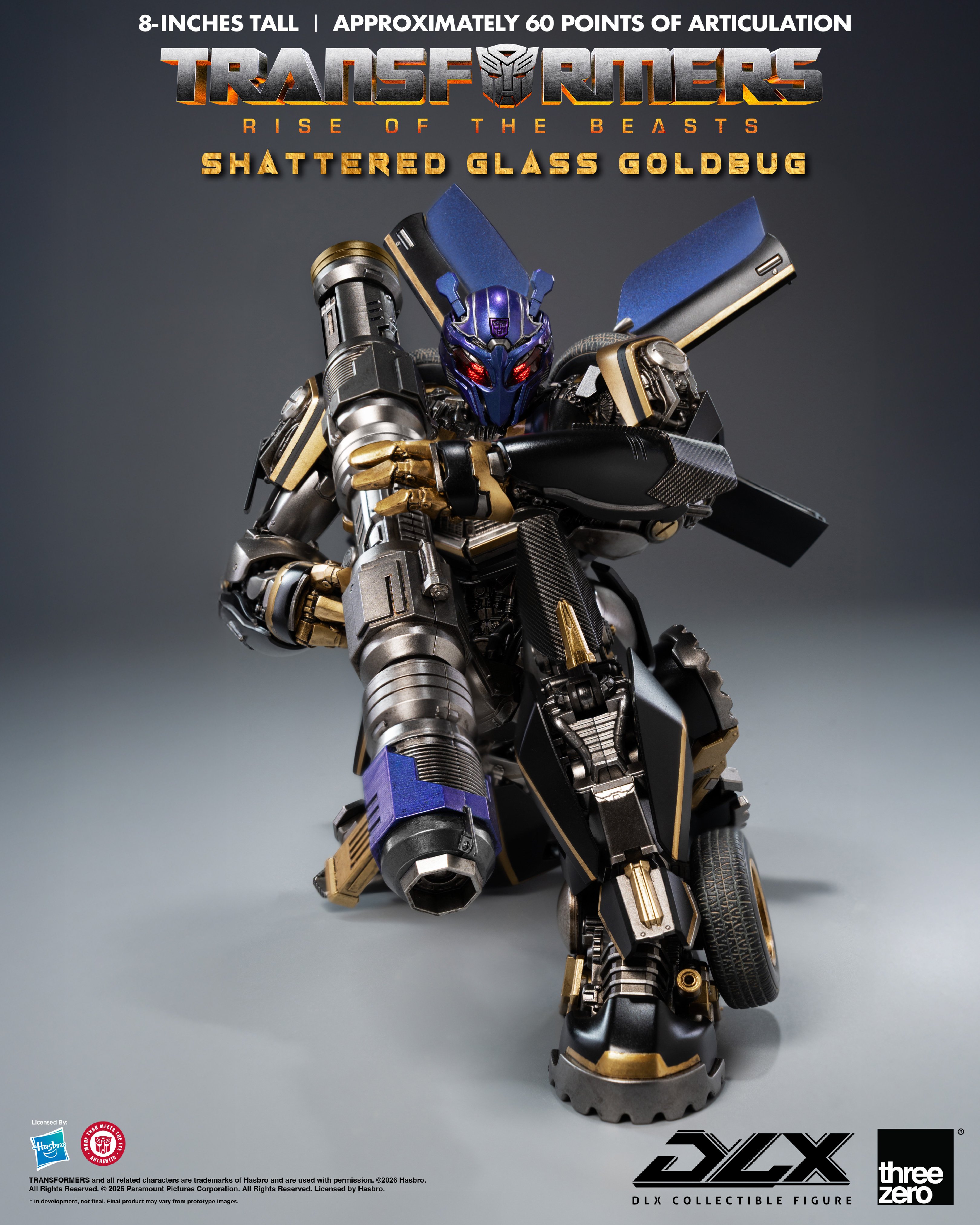 Transformers: Rise of the Beasts DLX Scale Collectible Series Shattered Glass Goldbug Exclusive Action Figure Gallery Image 9