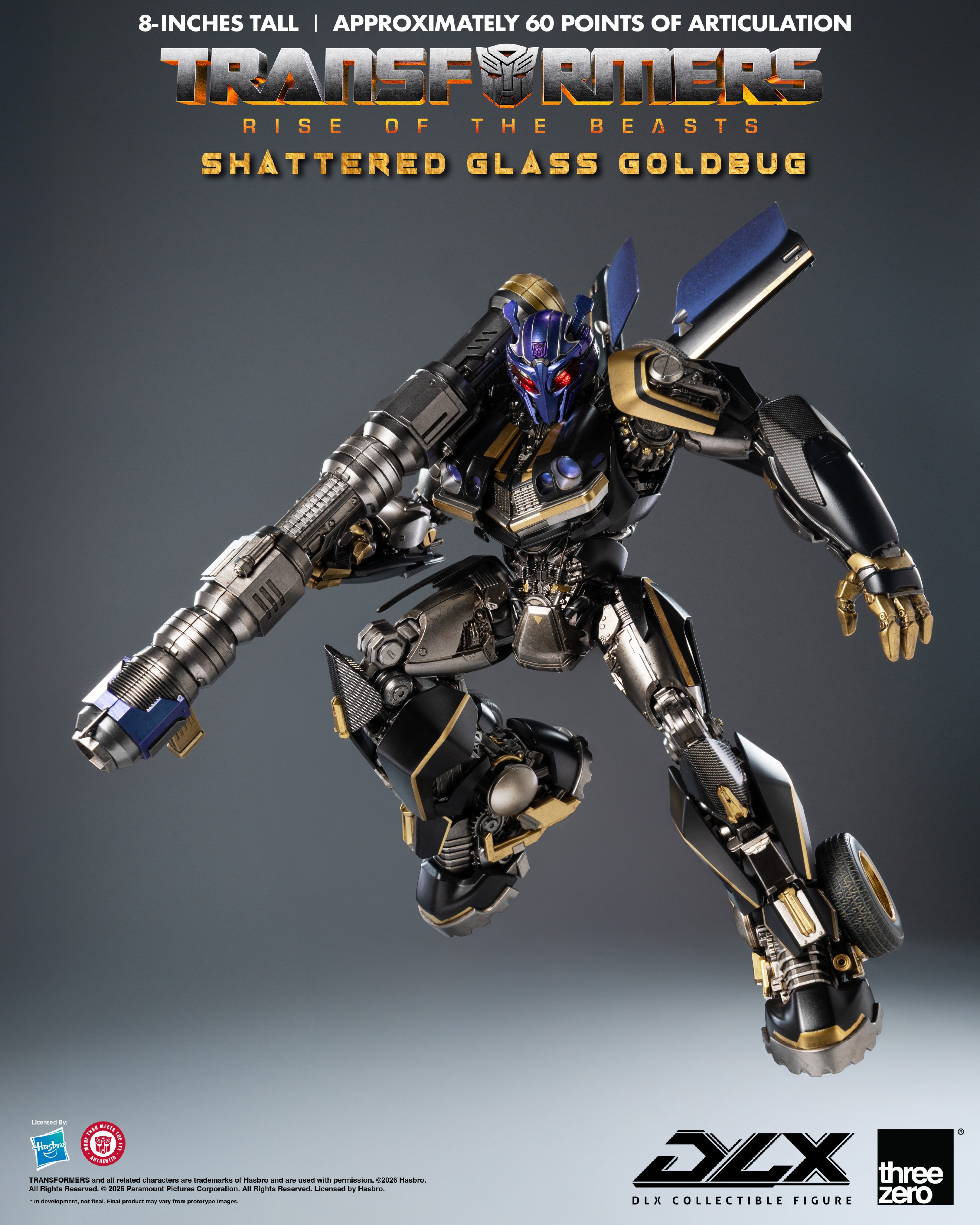 Transformers: Rise of the Beasts DLX Scale Collectible Series Shattered Glass Goldbug Exclusive Action Figure Gallery Image 10