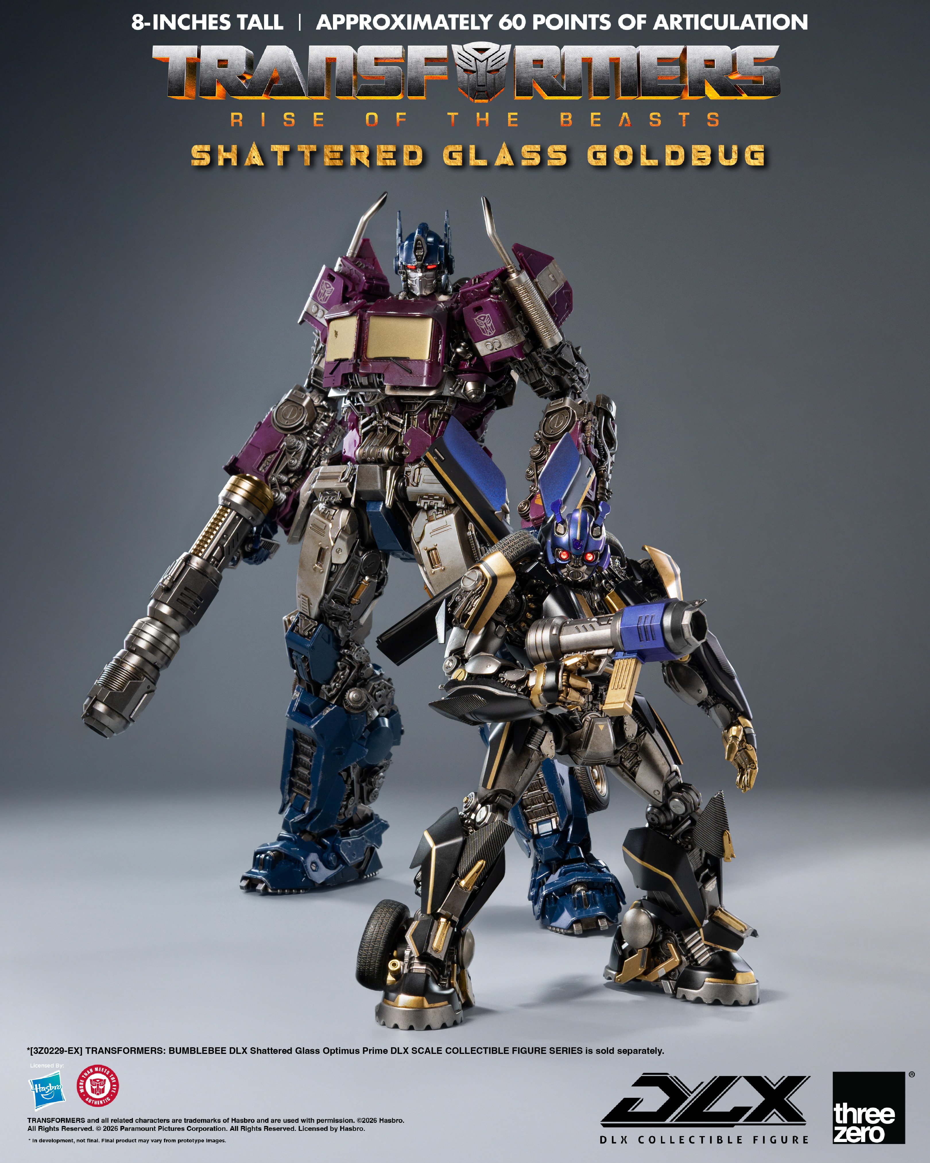Transformers: Rise of the Beasts DLX Scale Collectible Series Shattered Glass Goldbug Exclusive Action Figure Gallery Image 16