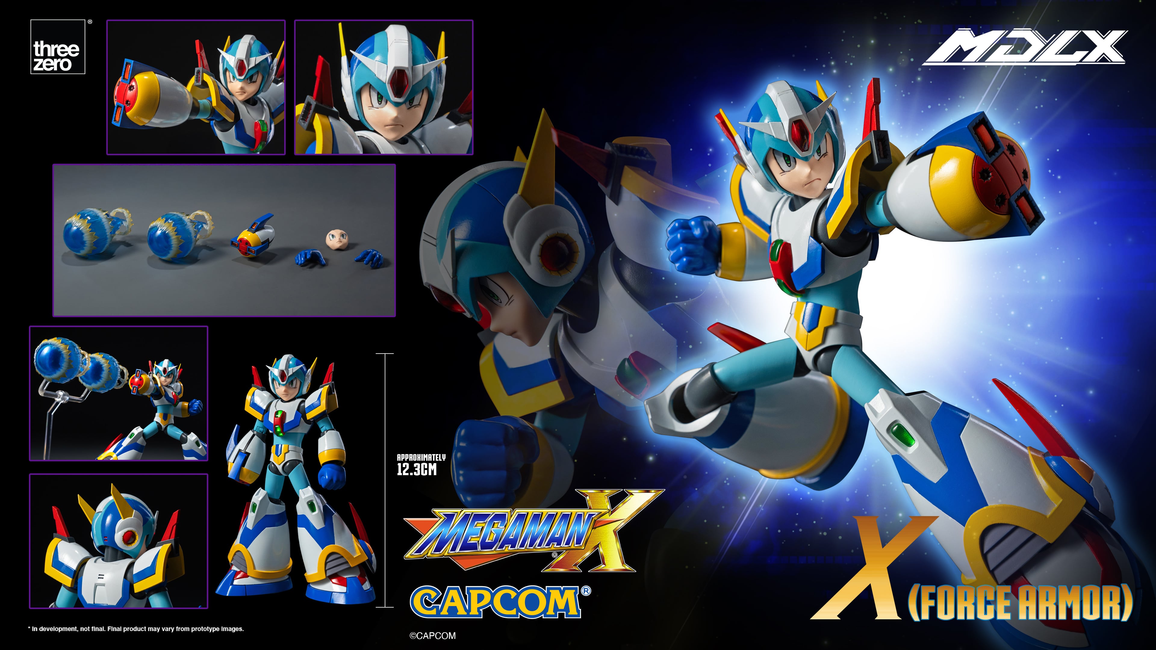 Mega Man X MDLX Articulated Figure Series Mega Man X (Force Armor) Action Figure Gallery Image 15